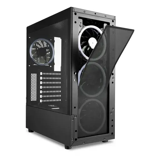 Sharkoon TK5M RGB ATX Desktop PC-Gehäuse Schwarz Sharkoon TK5M RGB ATX Desktop PC-Gehäuse Schwarz