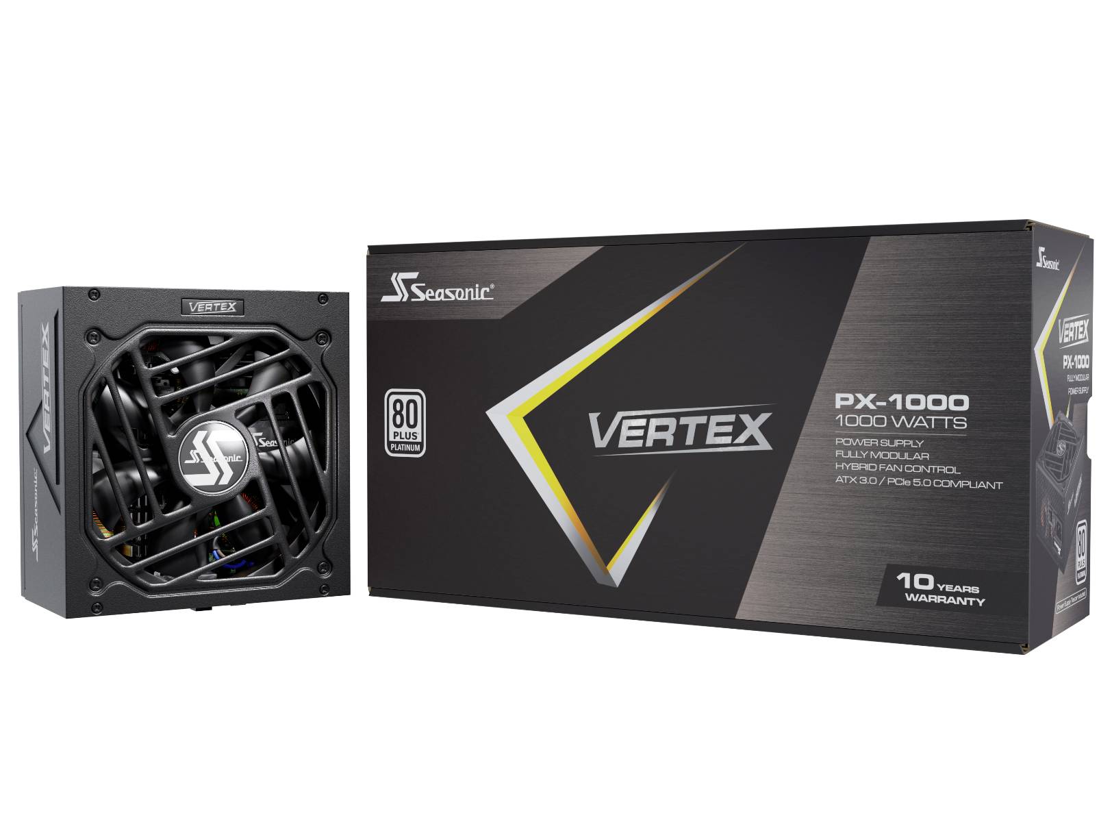 Netzteil Seasonic Vertex PX-1000, 1000 Watt, 80 Plus Platinum, mit Verpackung. 10 Jahre Garantie.