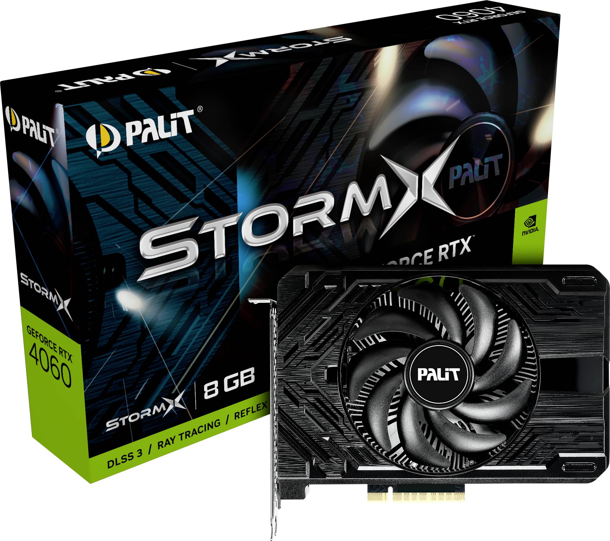 Palit Grafikkarte Nvidia GeForce RTX 4060 StormX 8GB GDDR6-RAM PCIe 4.0 x4, HDMI®, DisplayPort