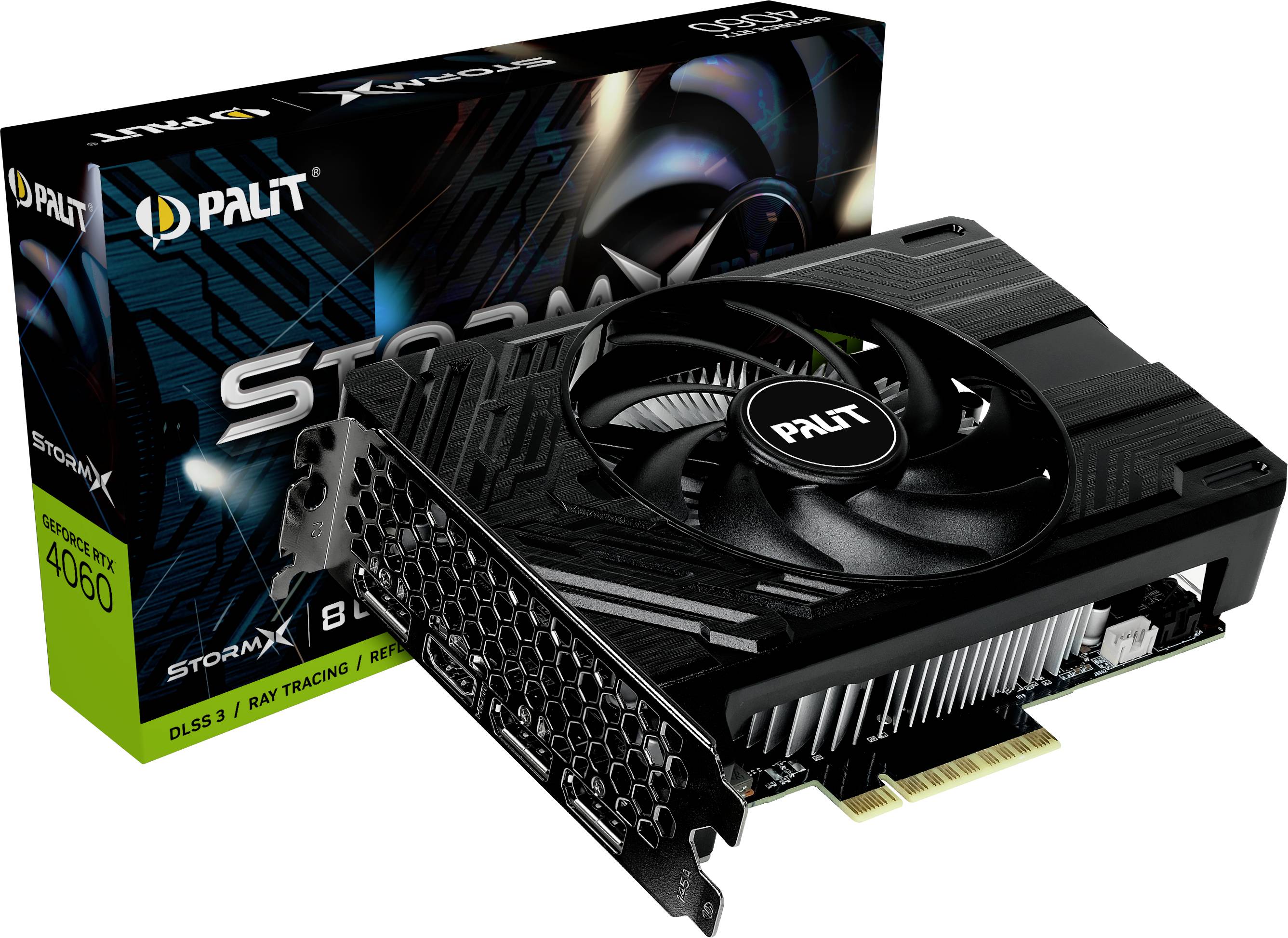 Palit Grafikkarte Nvidia GeForce RTX 4060 StormX 8GB GDDR6-RAM PCIe 4.0 x4, HDMI®, DisplayPort