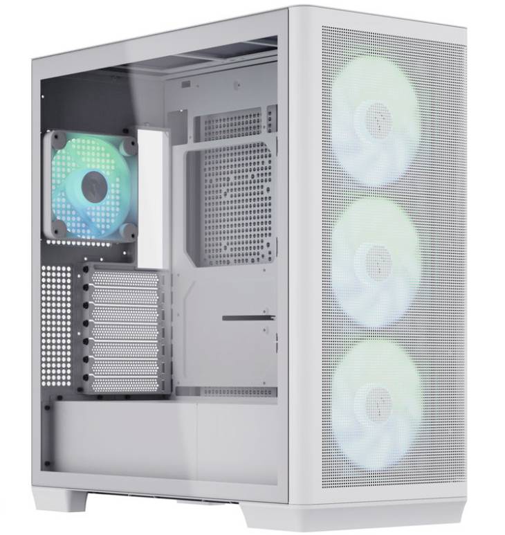AeroCool APCM-CR01043.21 Midi-Tower PC-Gehäuse Weiß