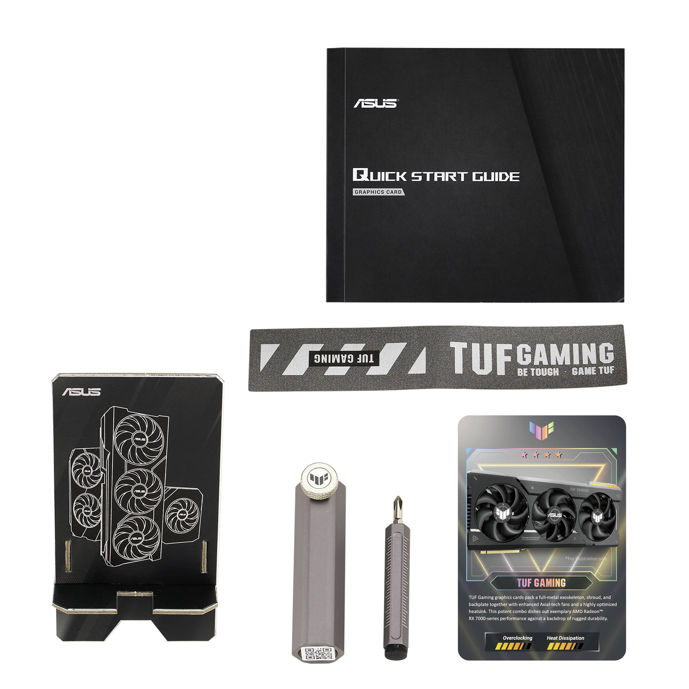 Asus Grafikkarte AMD Radeon RX 7800 XT TUF Gaming OC Edition 16 GB GDDR6-RAM HDMI®, DisplayPort AMD FreeSync, Übertaktet / Overclocked