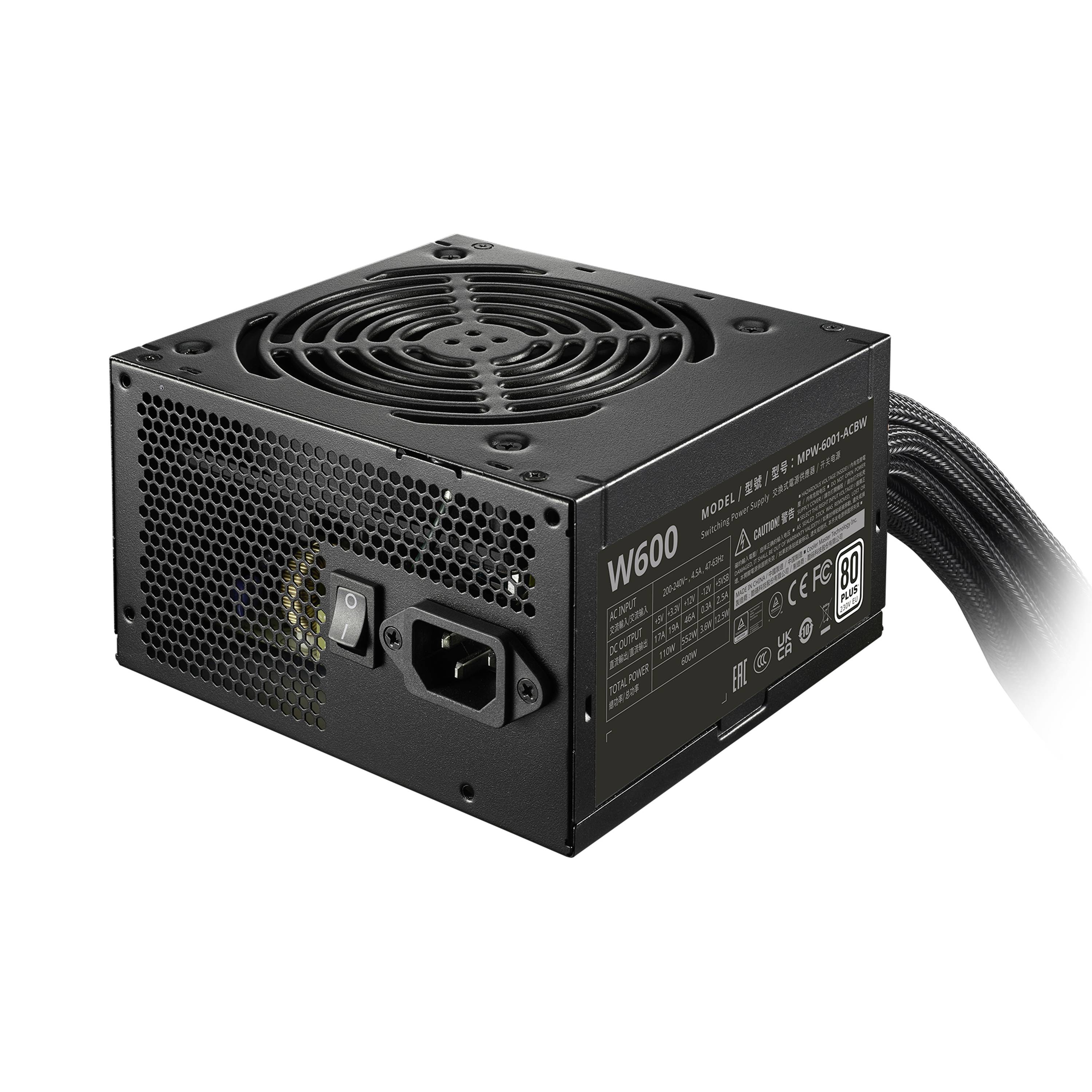 Cooler Master MPW-6001-ACBW-BE1 W600 Elite NEX ATX 600W 120mm Black