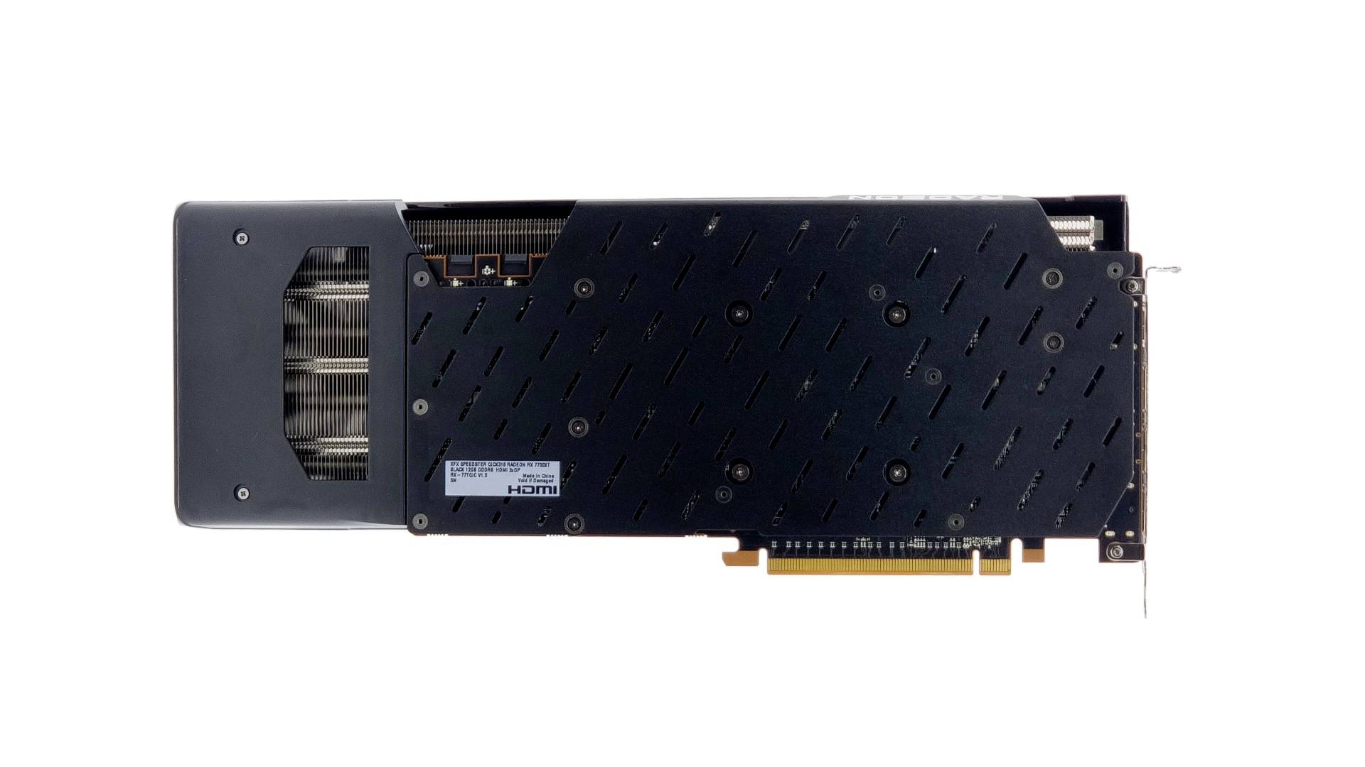 XFX Grafikkarte AMD Radeon RX 7700 XT Speedster QICK 319 Black Edition 12 GB GDDR6-RAM HDMI®, DisplayPort AMD FreeSync, Vulkan