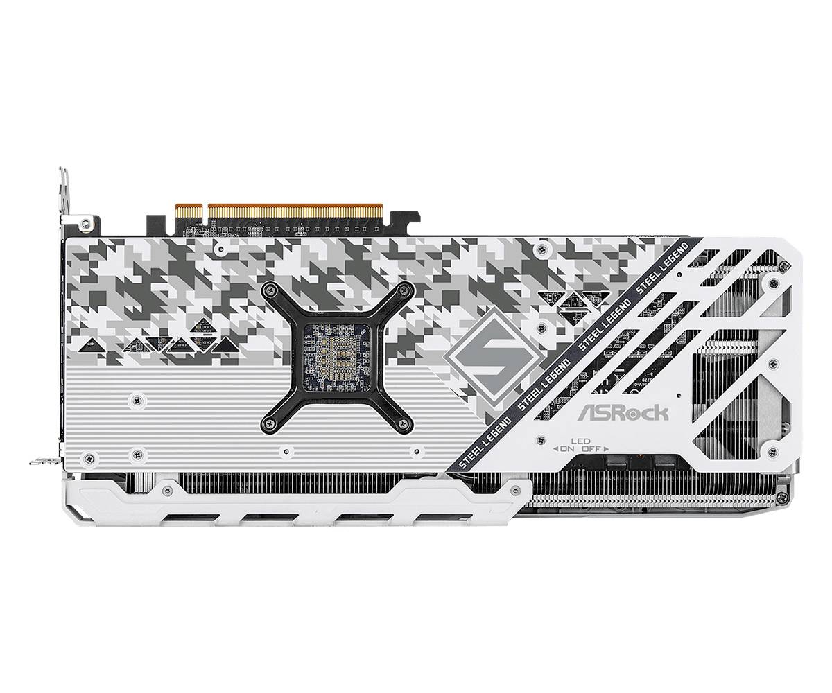 ASRock Grafikkarte AMD Radeon RX 7800 XT Steel Legend OC Edition 16 GB GDDR6-RAM PCIe x16 HDMI®, DisplayPort AMD FreeSync, Übertaktet / Overclocke