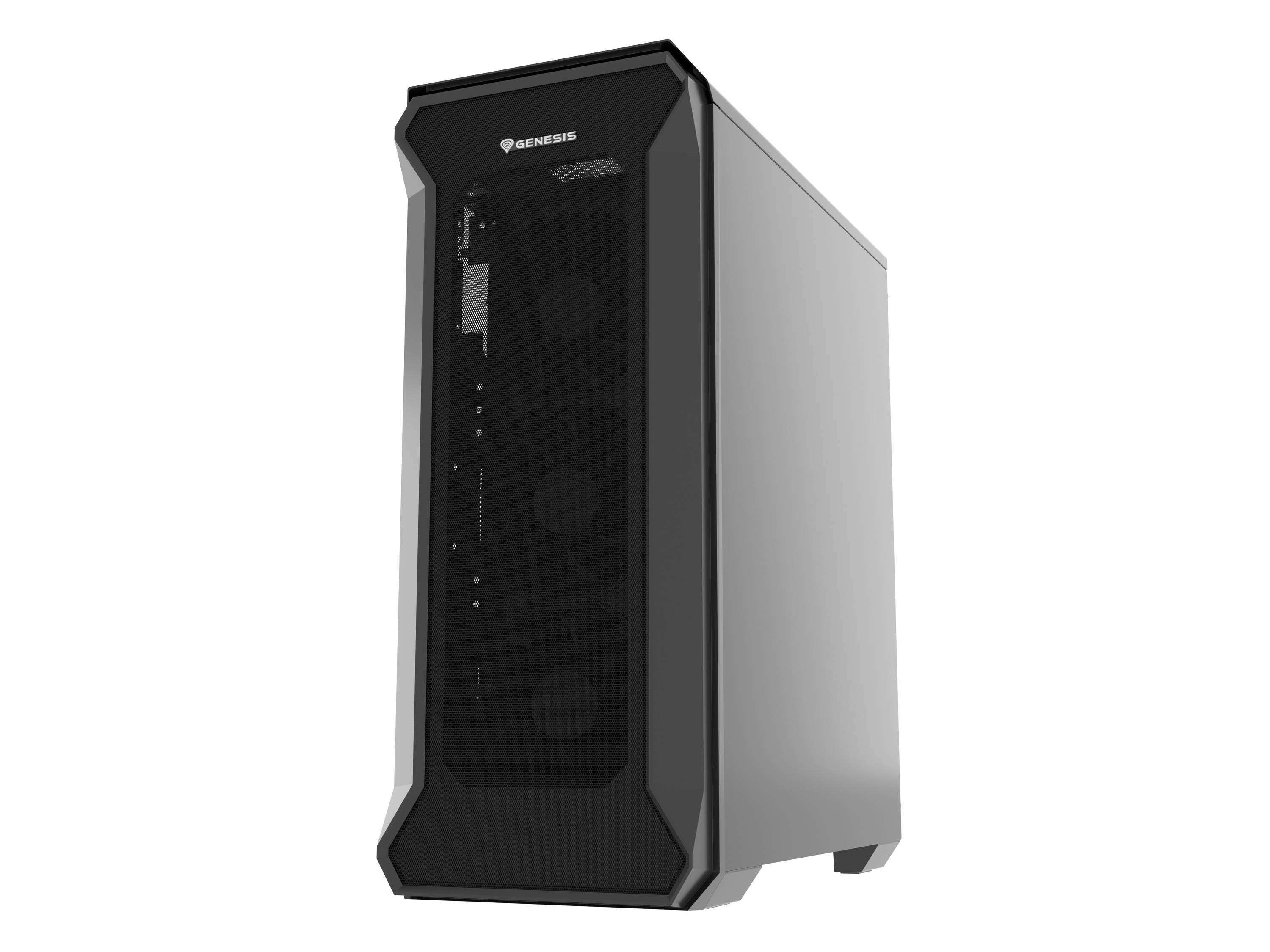 Genesis Irid 505F Midi-Tower PC-Gehäuse Schwarz