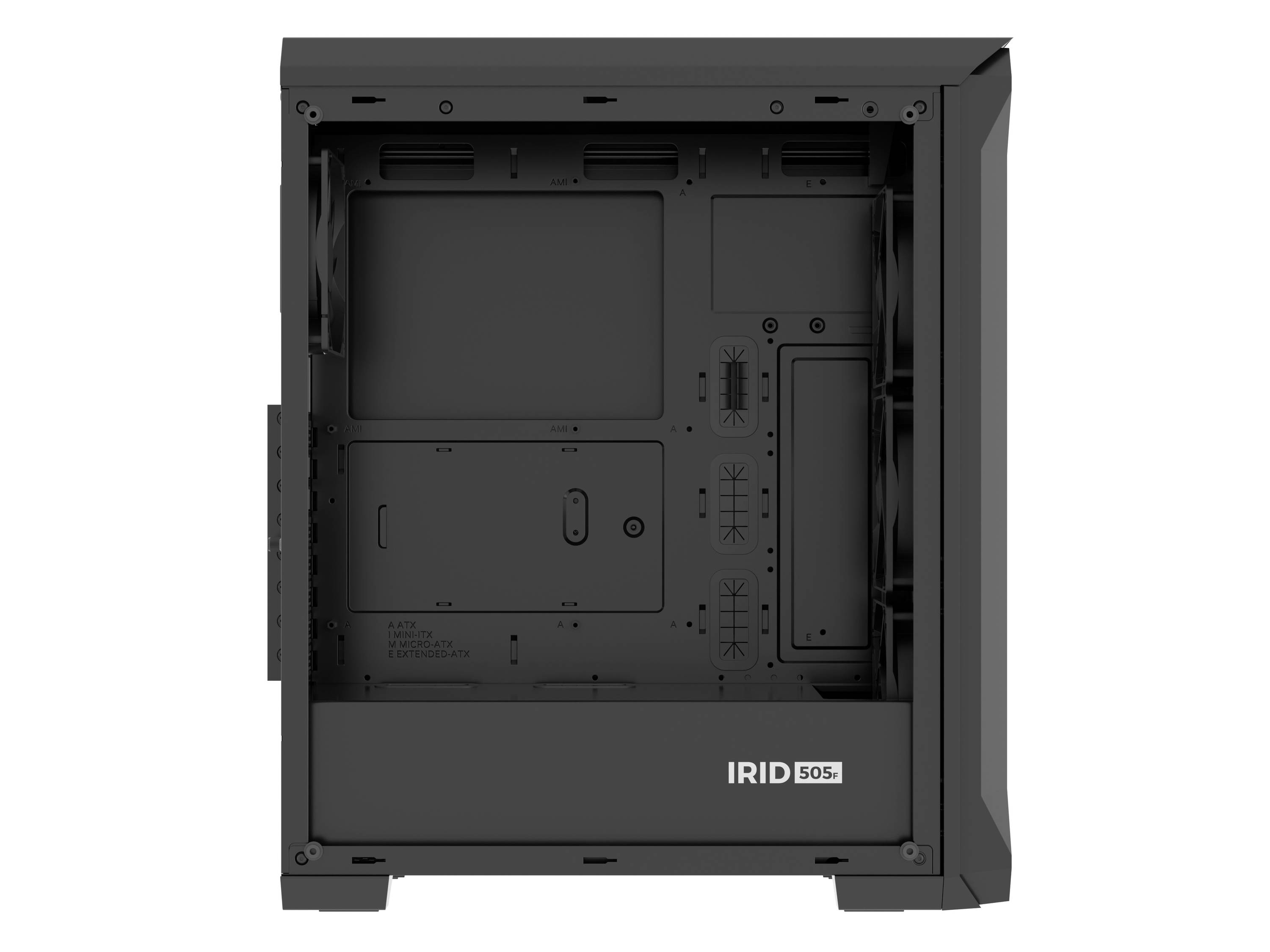 Genesis Irid 505F Midi-Tower PC-Gehäuse Schwarz
