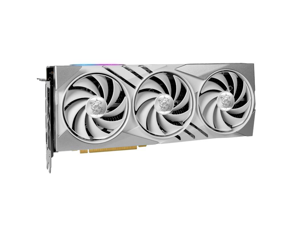 MSI Grafikkarte Nvidia GeForce RTX 4070 GAMING X SLIM WHITE 12 GB GDDR6X-RAM PCIe x16 HDMI®, DisplayPort Vulkan, NVIDIA G-Sync