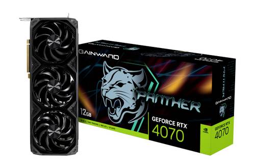 Gainward Grafikkarte Nvidia GeForce RTX 4070 Panther 12GB GDDR6X-RAM PCIe x16 HDMI®, DisplayPort Vu