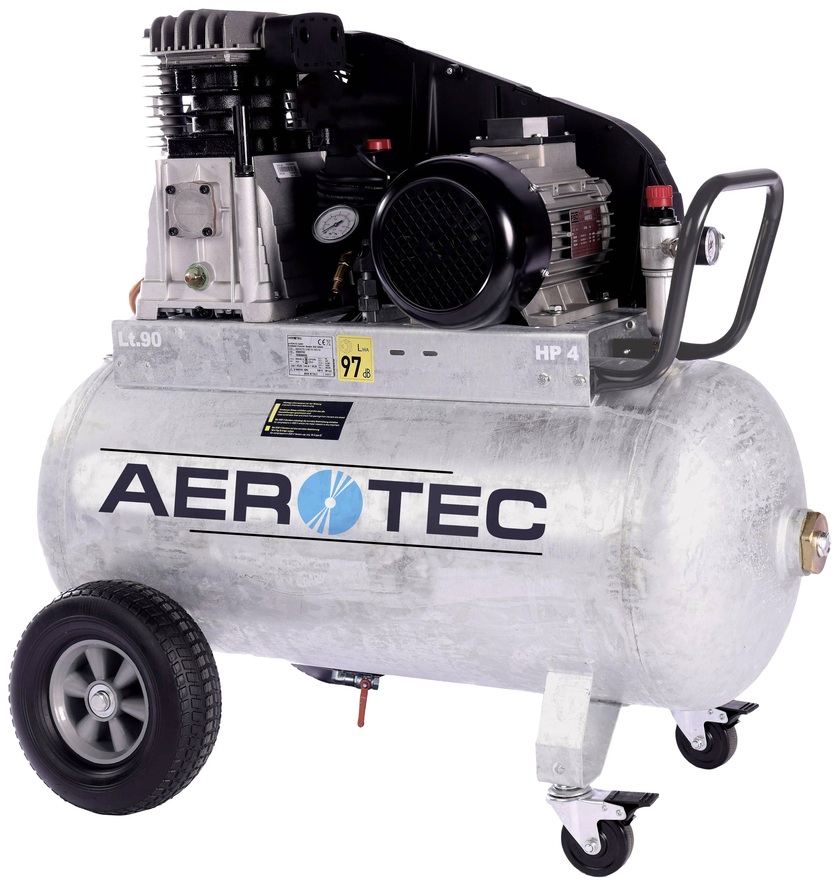 Aerotec Druckluft-Kompressor 2005270Z 90l 10 bar