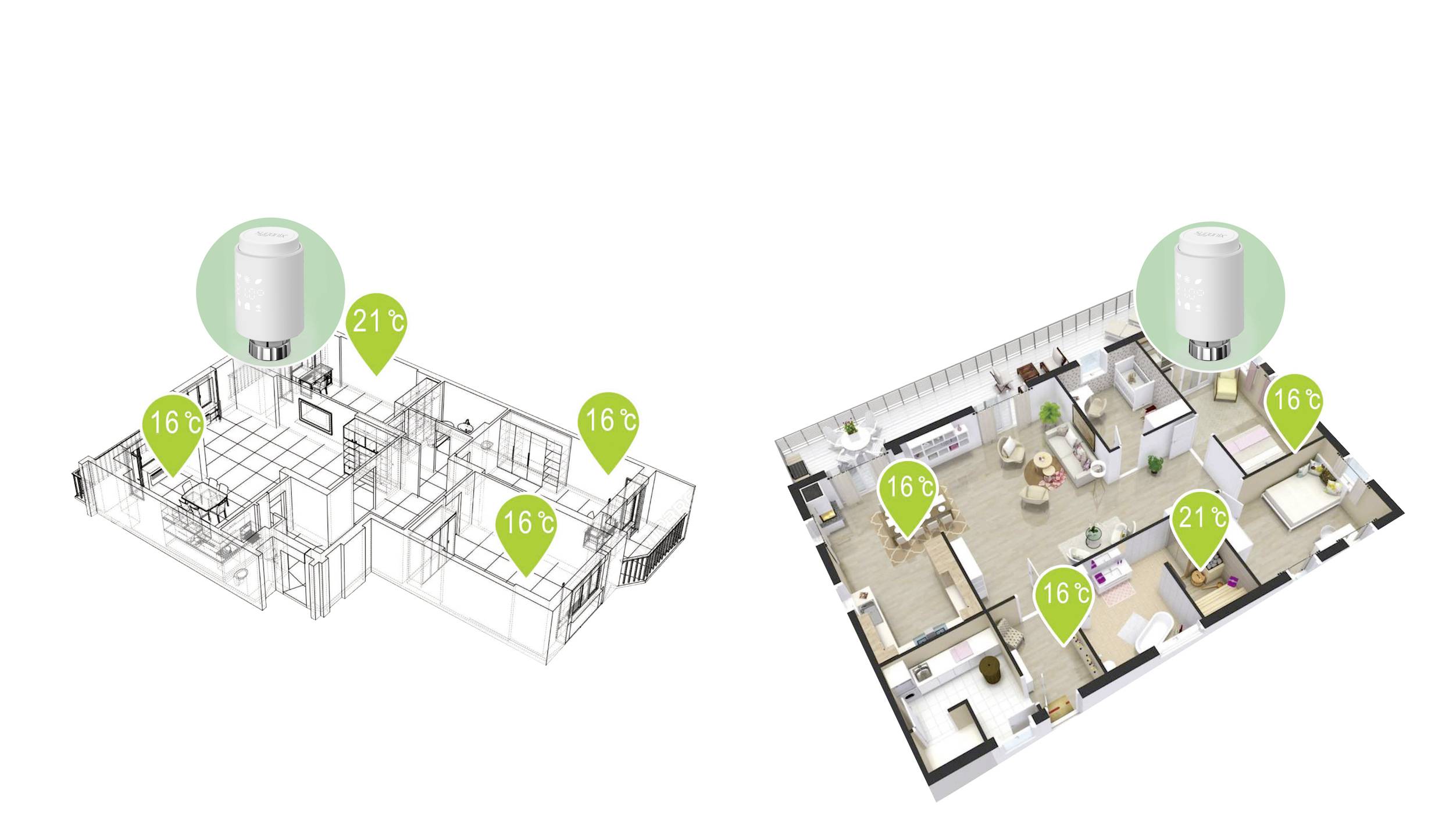 Sygonix SY-5994066 Funk-Heizkörperthermostat elektronisch 5 bis 30°C