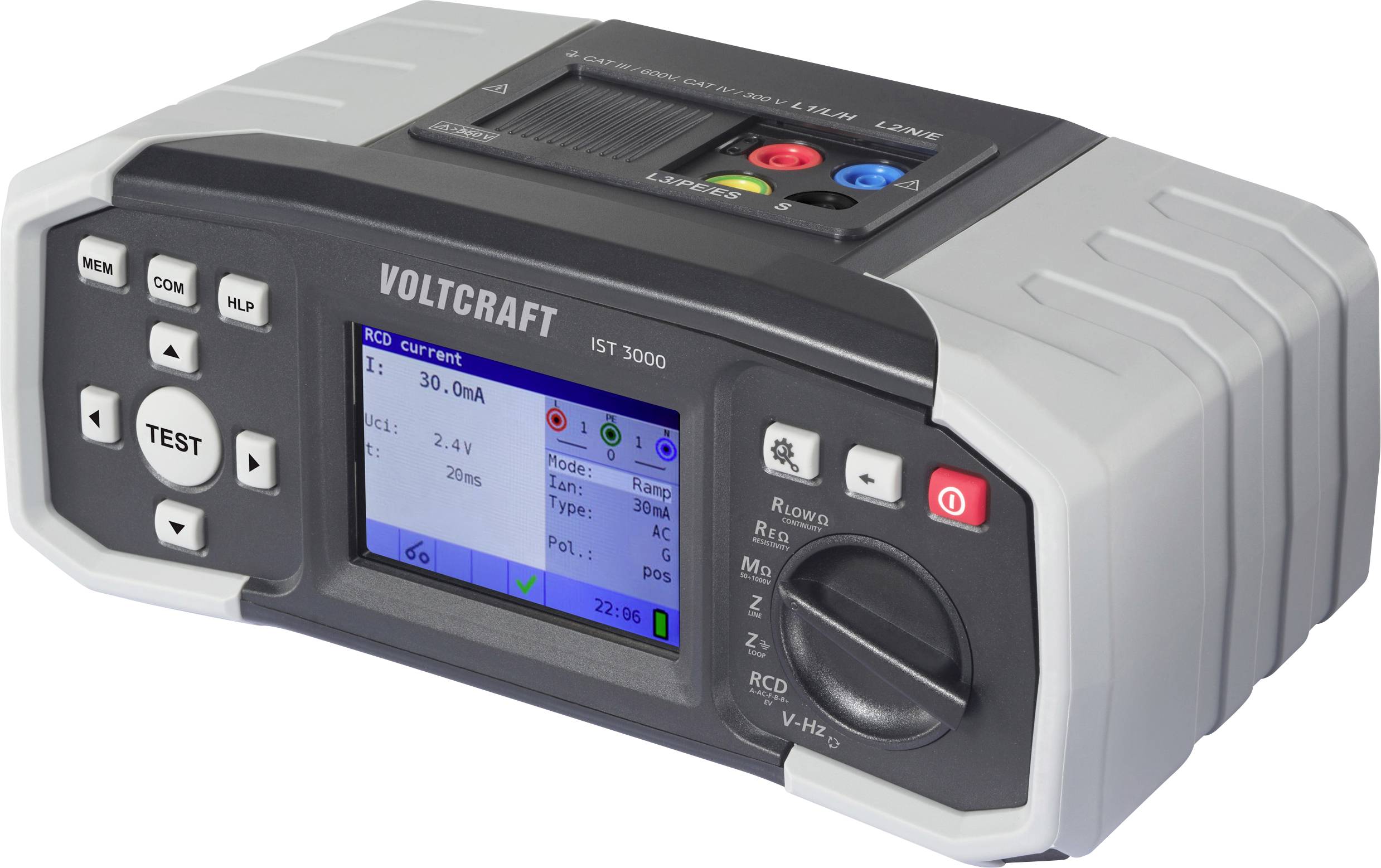VOLTCRAFT IST 3000 Installationstester VDE-Norm 0100, 0100-600, 0105-100