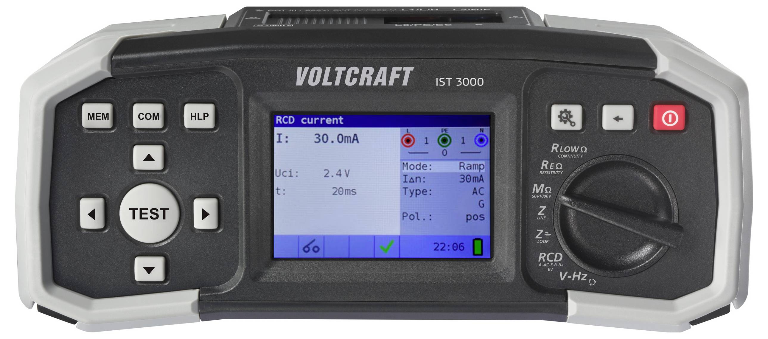 VOLTCRAFT IST 3000 Installationstester VDE-Norm 0100, 0100-600, 0105-100