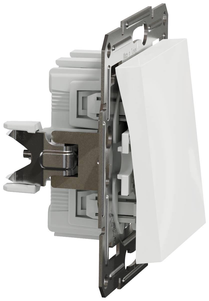 Schneider Electric Ein-/Ausschalter Asfora Weiß (RAL 9003) EPH0170121D 1 St.