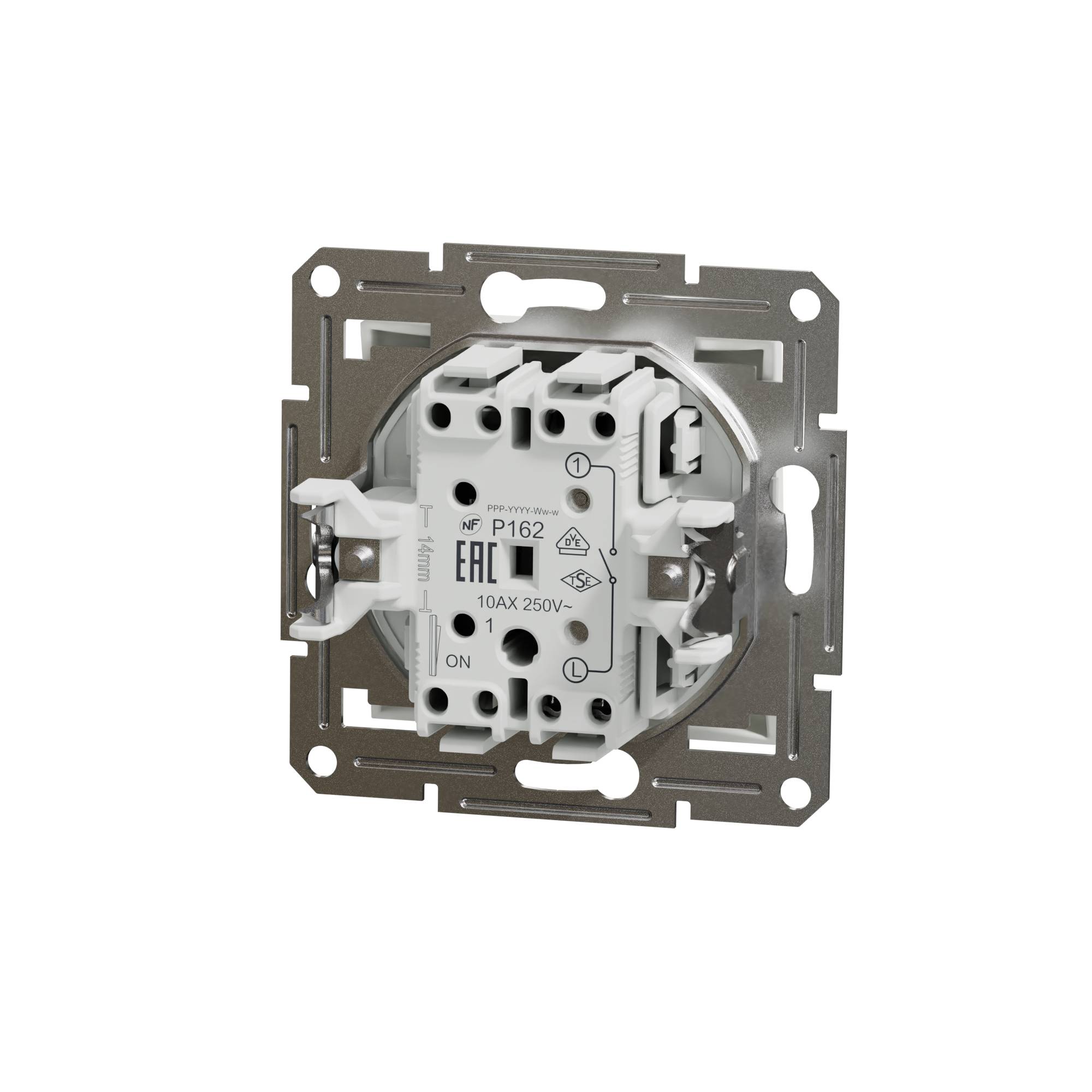 Schneider Electric Ein-/Ausschalter Asfora Weiß (RAL 9003) EPH0170121D 1 St.
