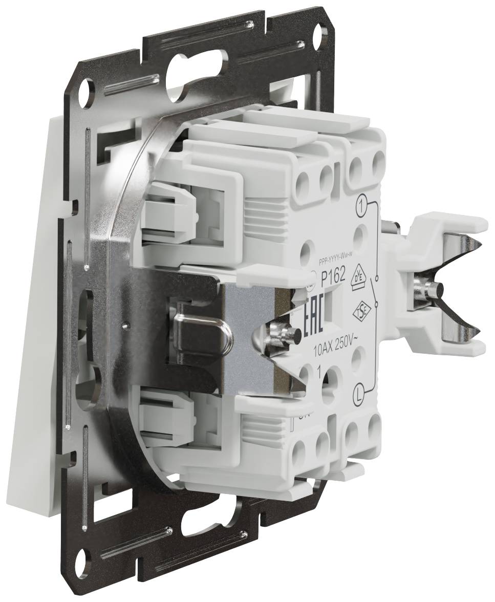 Schneider Electric Ein-/Ausschalter Asfora Weiß (RAL 9003) EPH0170121D 1St.