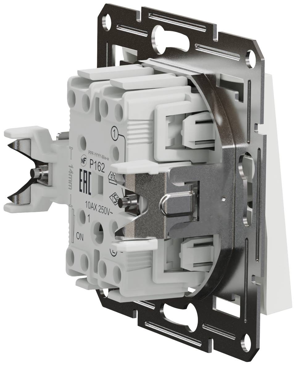 Schneider Electric Ein-/Ausschalter Asfora Weiß (RAL 9003) EPH0170121D 1 St.