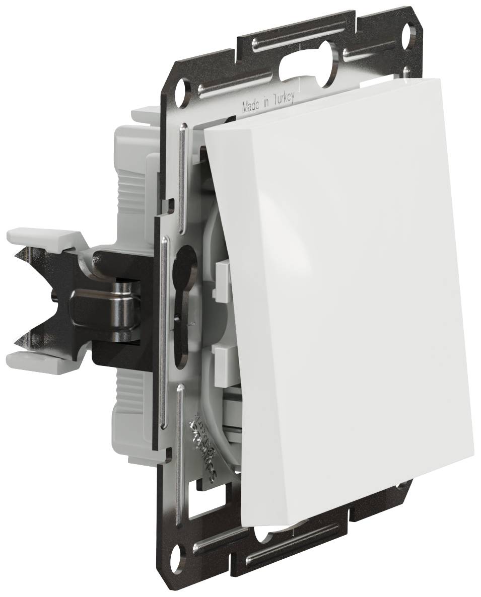 Schneider Electric Ein-/Ausschalter Asfora Weiß (RAL 9003) EPH0170121D 1 St.