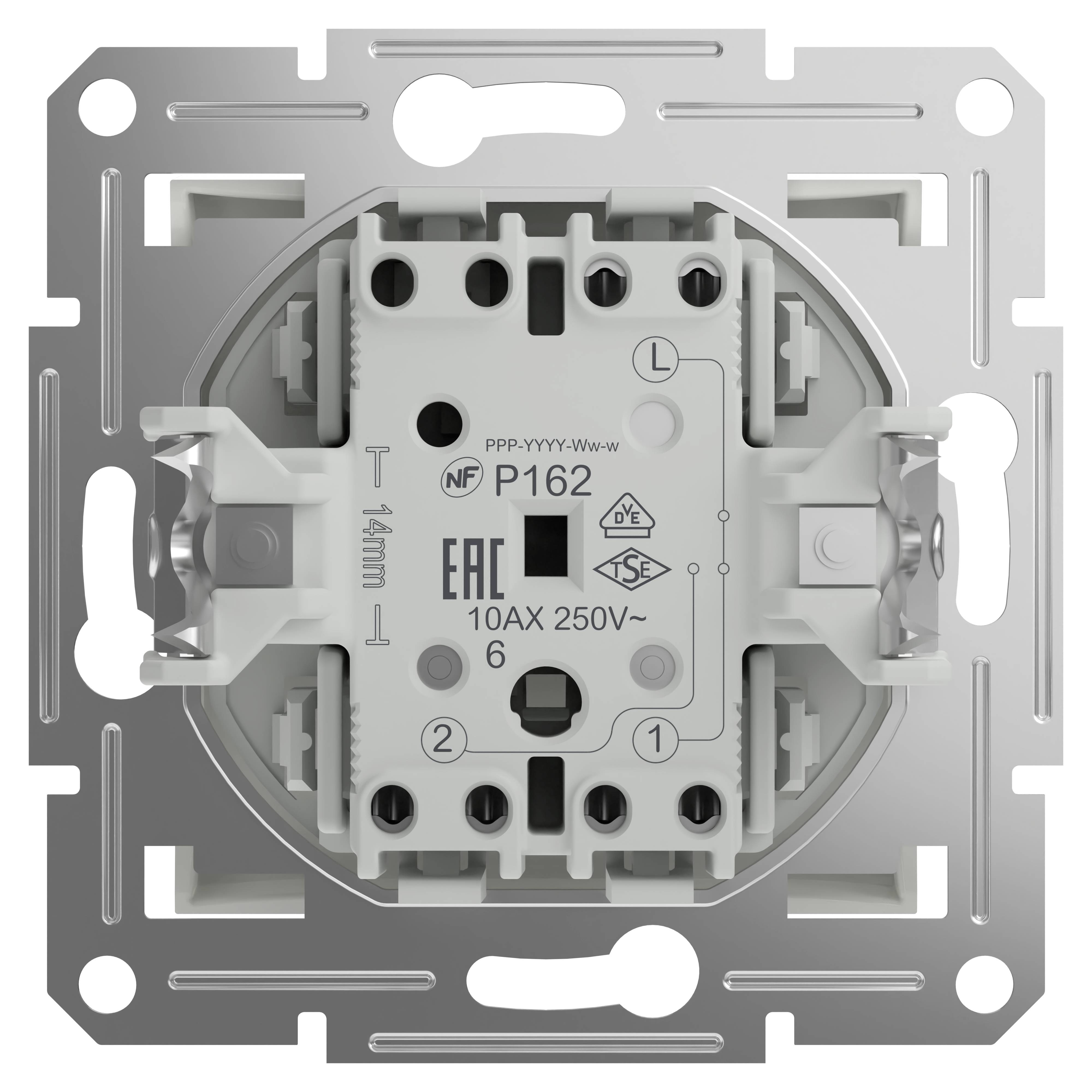 Schneider Electric Wechselschalter Asfora Weiß (RAL 9003) EPH0470121D 1 St.