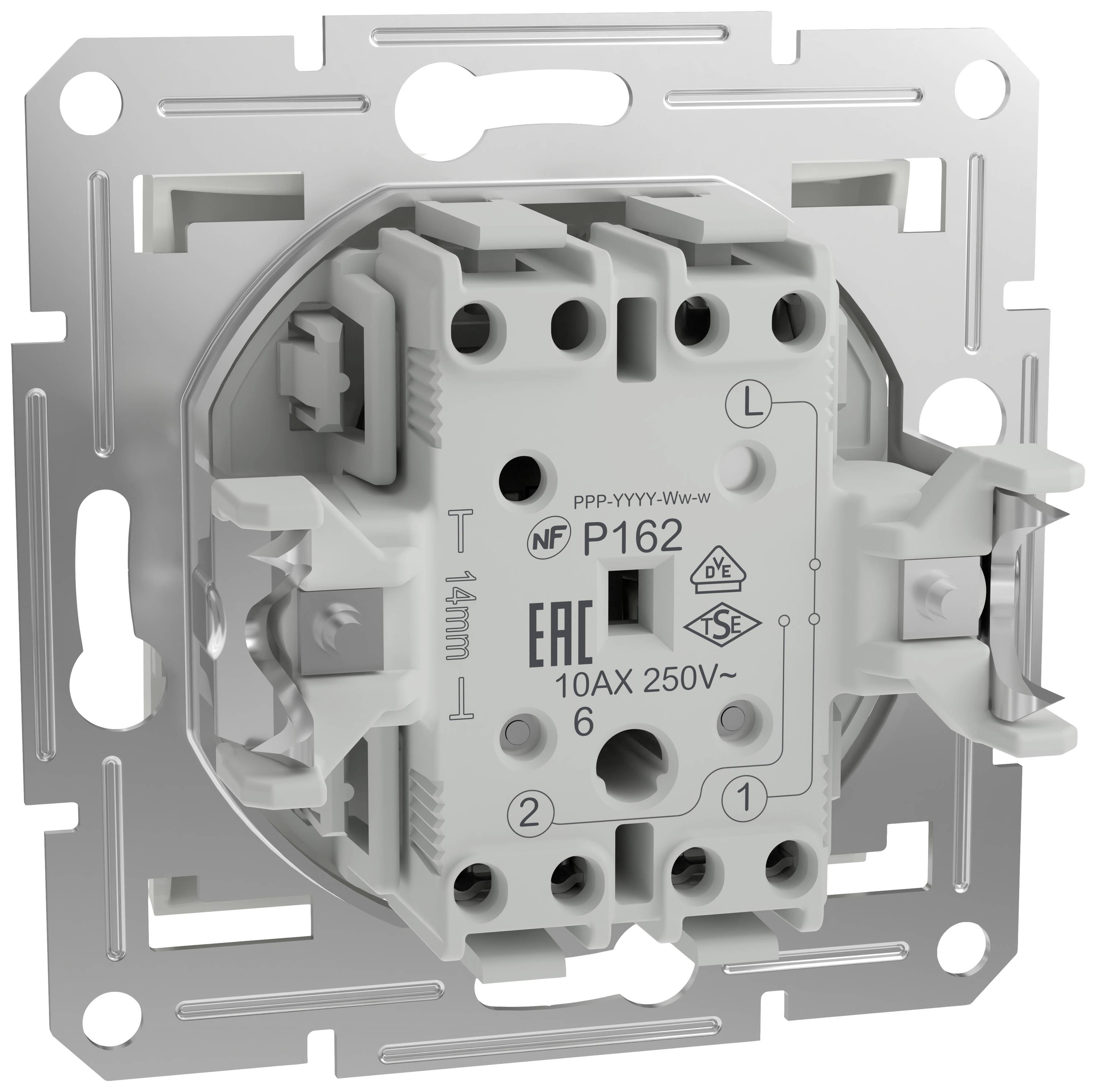 Schneider Electric Wechselschalter Asfora Weiß (RAL 9003) EPH0470121D 1St.