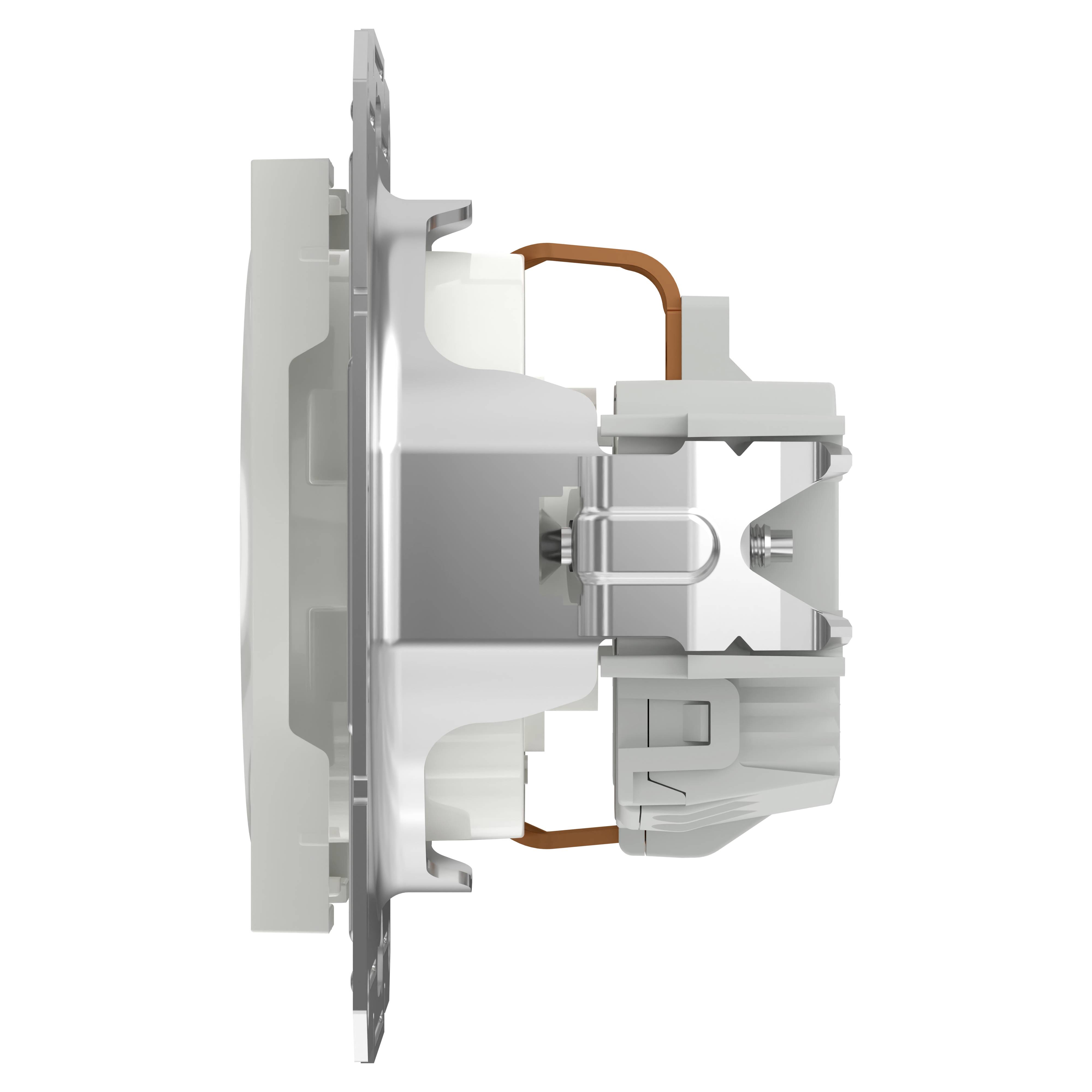 Schneider Electric Steckdose mit Berührungsschutz Asfora Weiß (RAL 9003) EPH2970221D 1St.