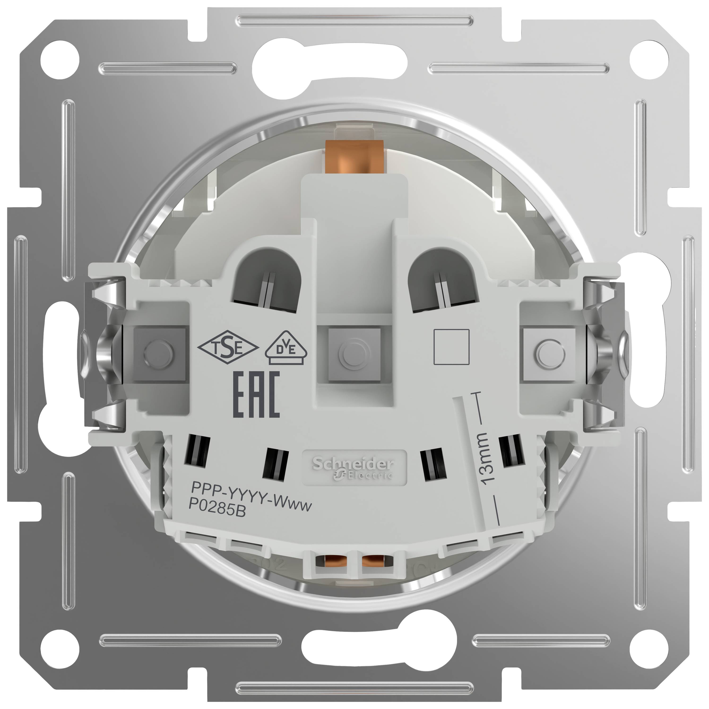 Schneider Electric Steckdose mit Klappdeckel Asfora Weiß (RAL 9003) EPH3170121D 1St.