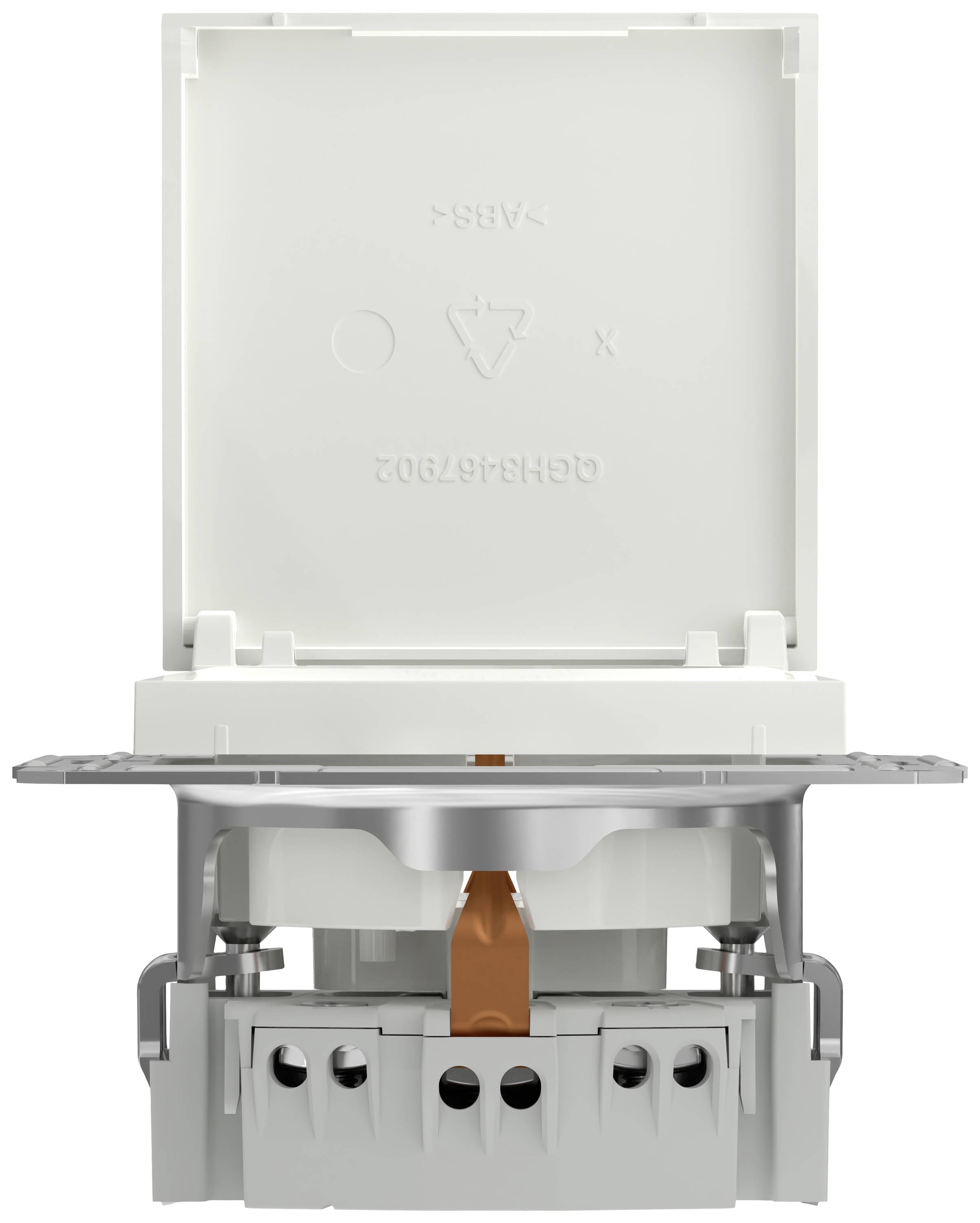 Schneider Electric Steckdose mit Klappdeckel Asfora Weiß (RAL 9003) EPH3170121D 1St.