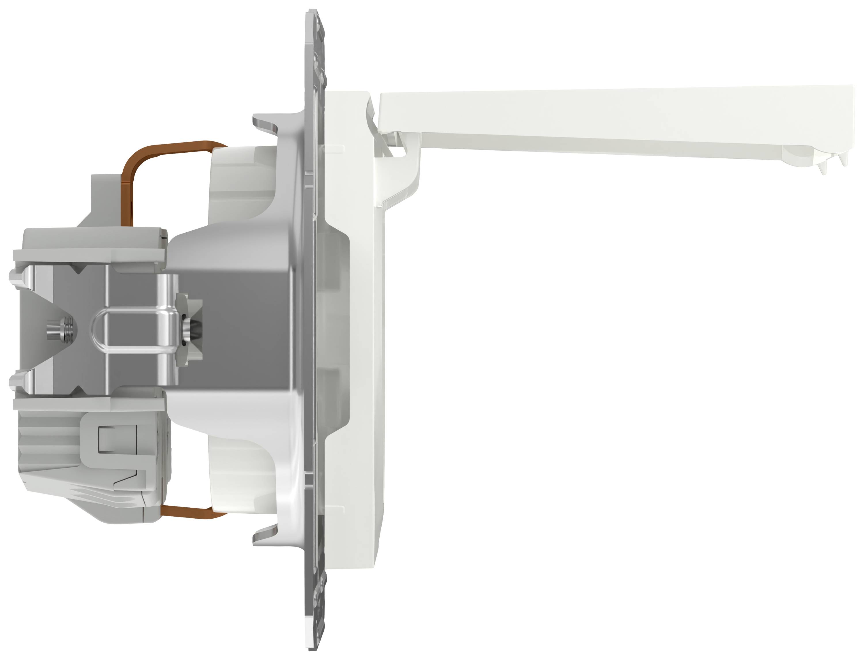 Schneider Electric Steckdose mit Klappdeckel Asfora Weiß (RAL 9003) EPH3170121D 1St.