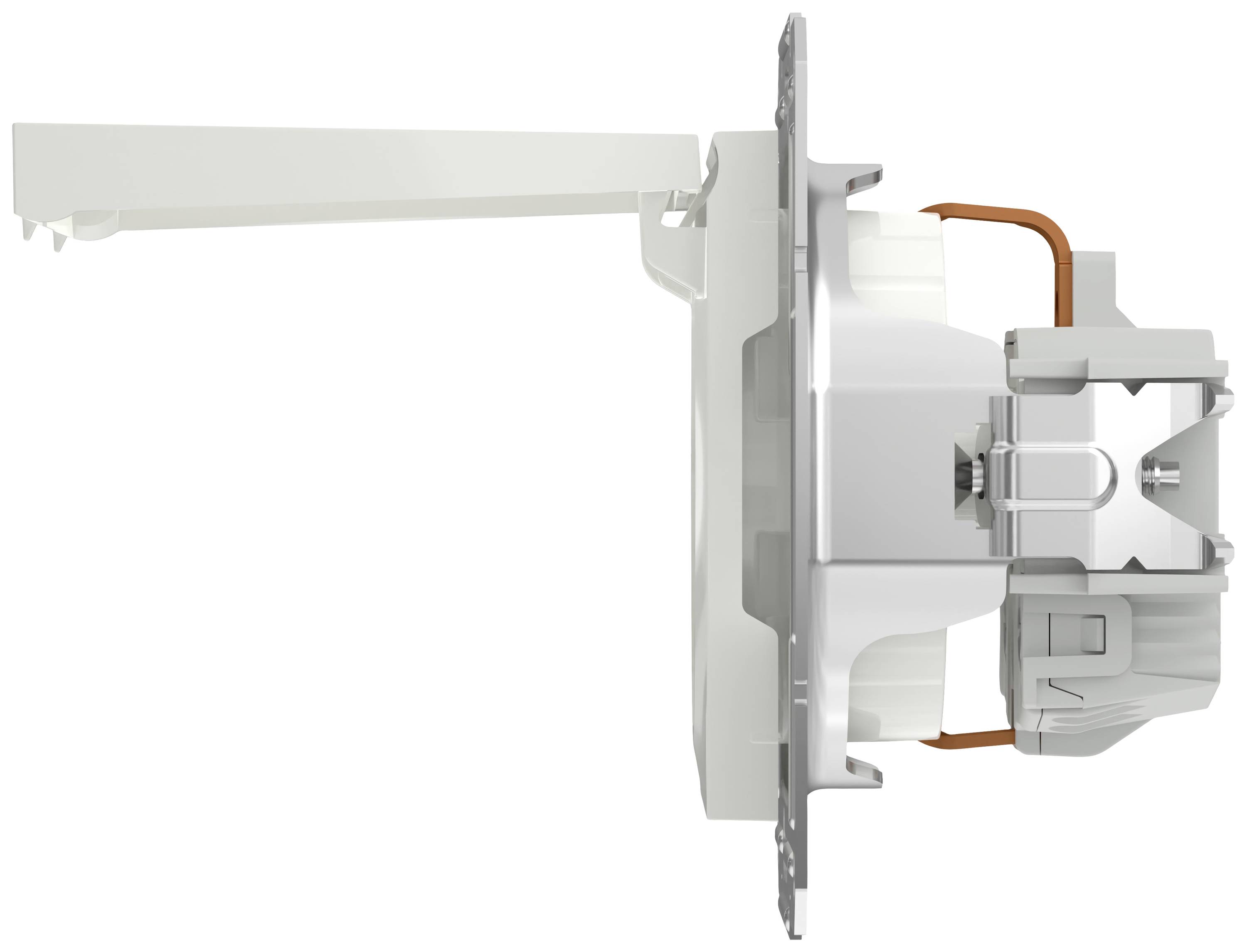 Schneider Electric Steckdose mit Klappdeckel Asfora Weiß (RAL 9003) EPH3170121D 1St.