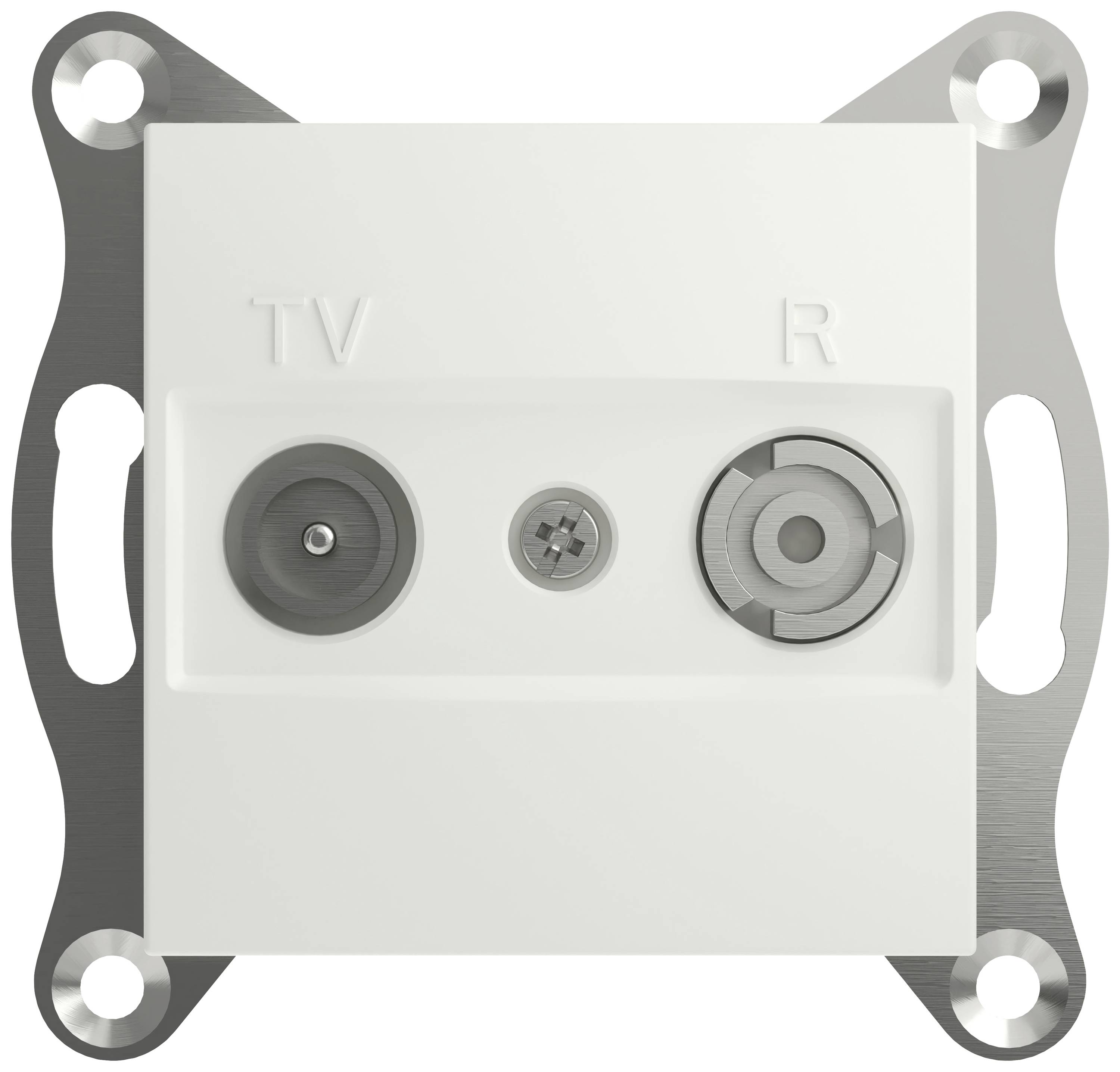 Schneider Electric TV-, Radio-Enddose Asfora Weiß (RAL 9003) EPH3300721D 1St.
