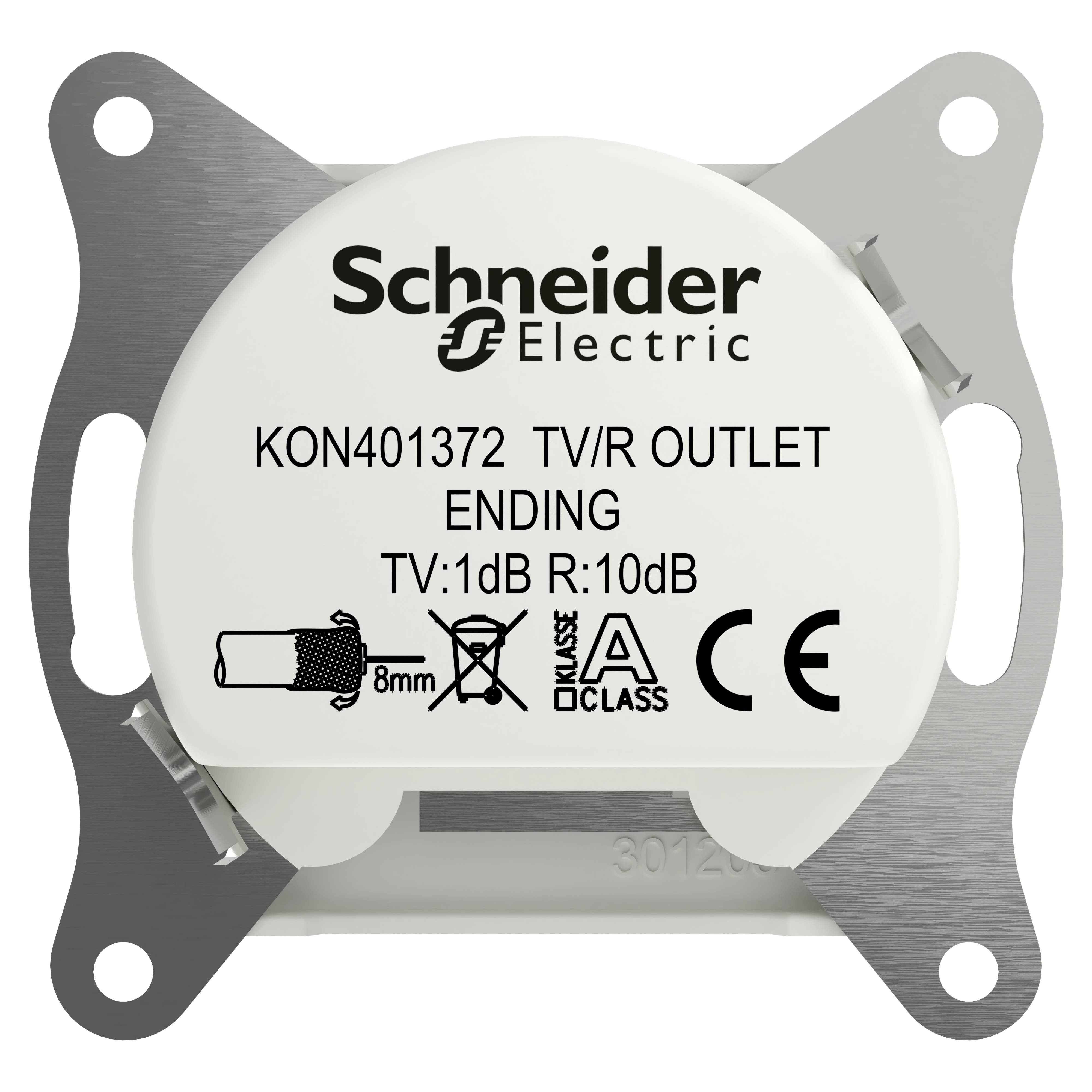 Schneider Electric TV-, Radio-Enddose Asfora Weiß (RAL 9003) EPH3300721D 1St.
