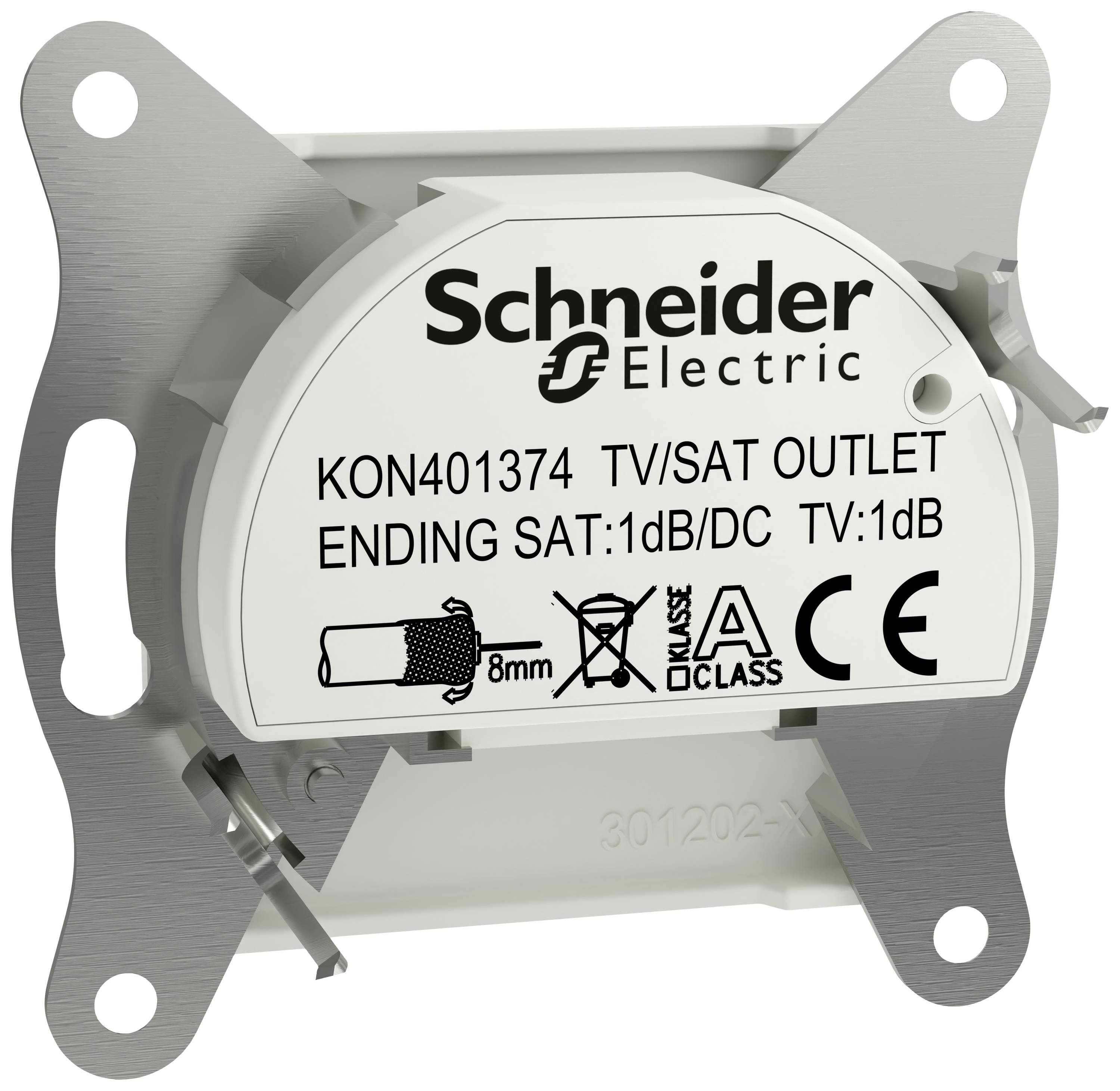 Schneider Electric TV-SAT Enddose Asfora Weiß (RAL 9003) EPH3470121D 1St.