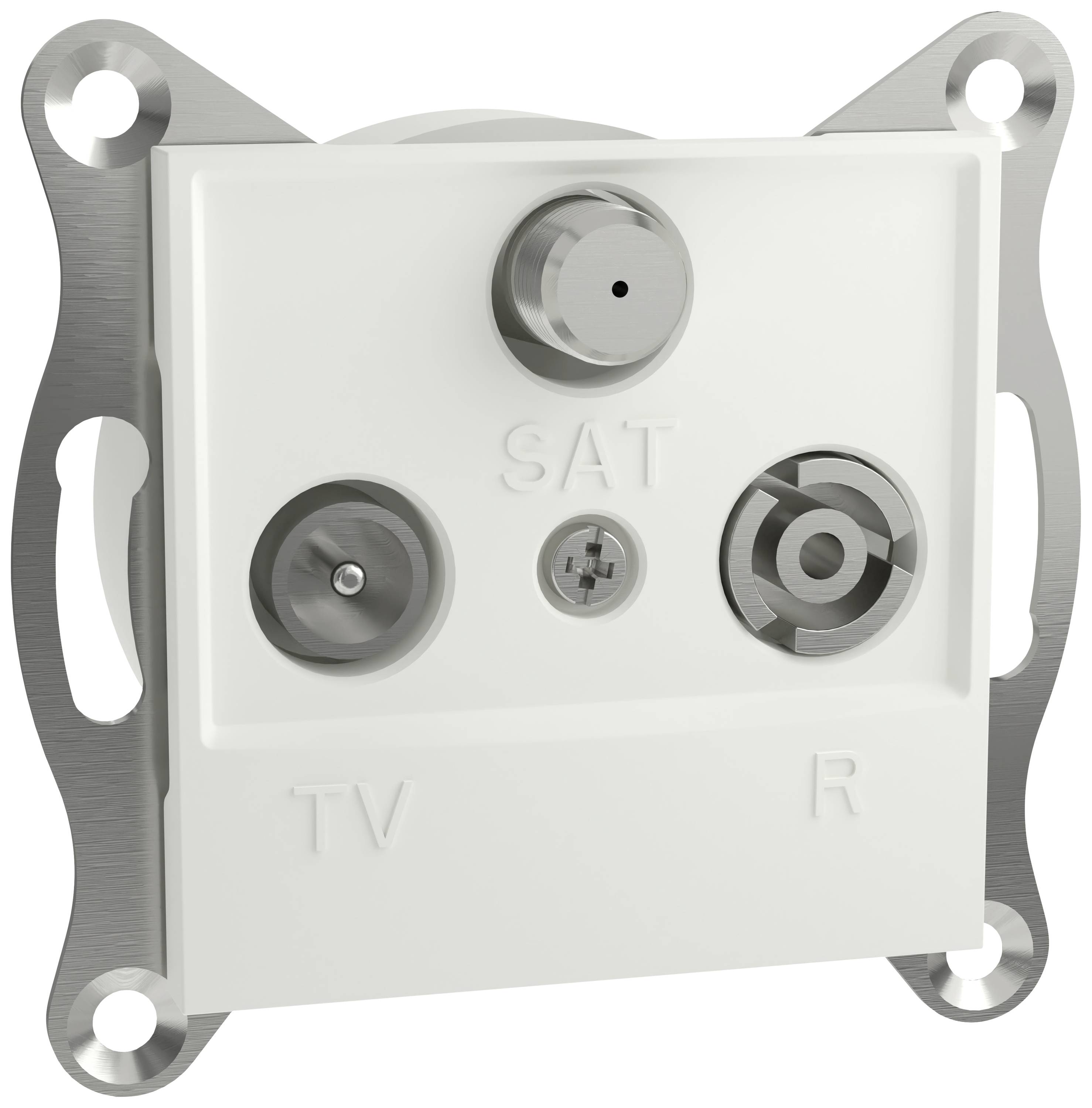 Schneider Electric TV-, Radio-, SAT-Steckdose Asfora Weiß (RAL 9003) EPH3570121D 1St.