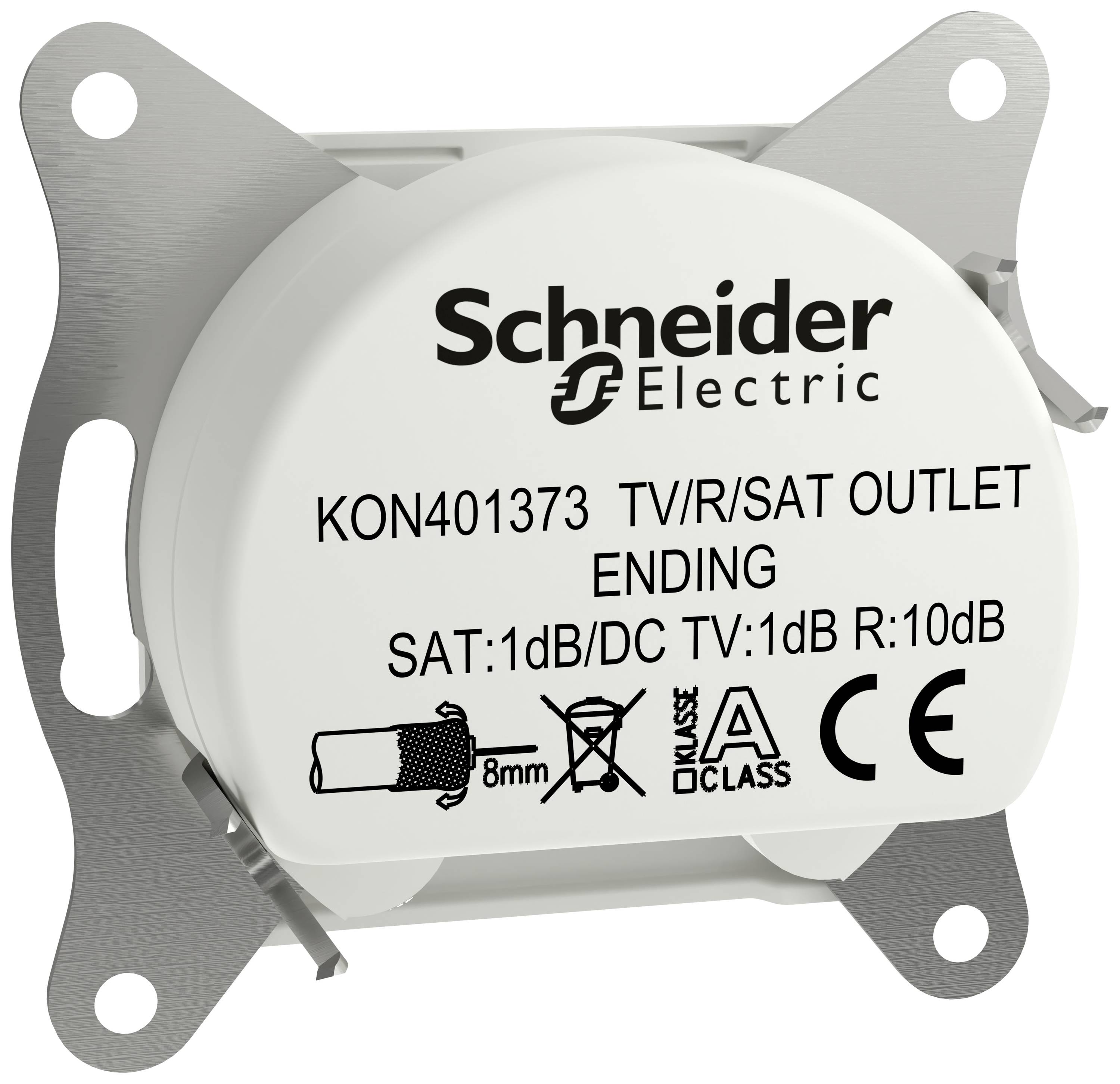 Schneider Electric TV-, Radio-, SAT-Steckdose Asfora Weiß (RAL 9003) EPH3570121D 1St.
