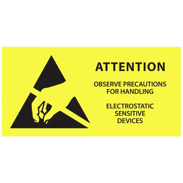 Antistat ESD-Etikett 1000 St. Gelb (L x B) 38mm x 16mm 055-0068selbstklebend Antistat ESD-Etikett 1000 St. Gelb (L x B) 38mm x 16mm 055-0068selbstklebend