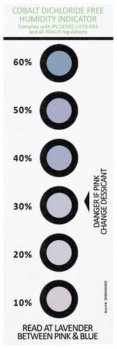 Antistat 309-0072 ESD Luftfeuchtigkeitsindikator-Karte 100 St