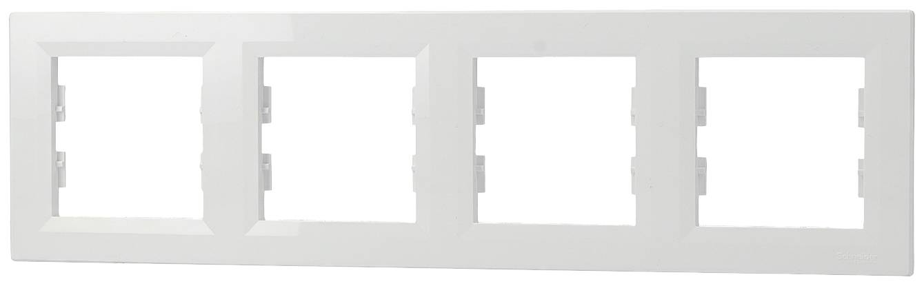 Schneider Electric Rahmen Asfora Weiß (RAL 9003) EPH5800421D 1 St.