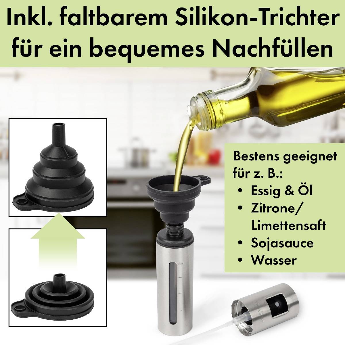 Profi Cook PC-EOS 1270 Edelstahl Essig- und Öl-Mischer Edelstahl 1St.