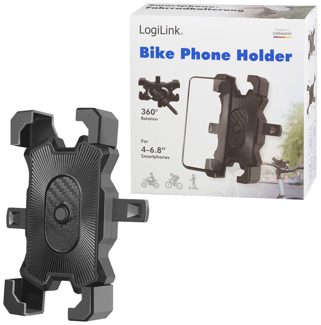 LogiLink AA0162 Handyhalterung Fahrrad Breite (max.): 90mm