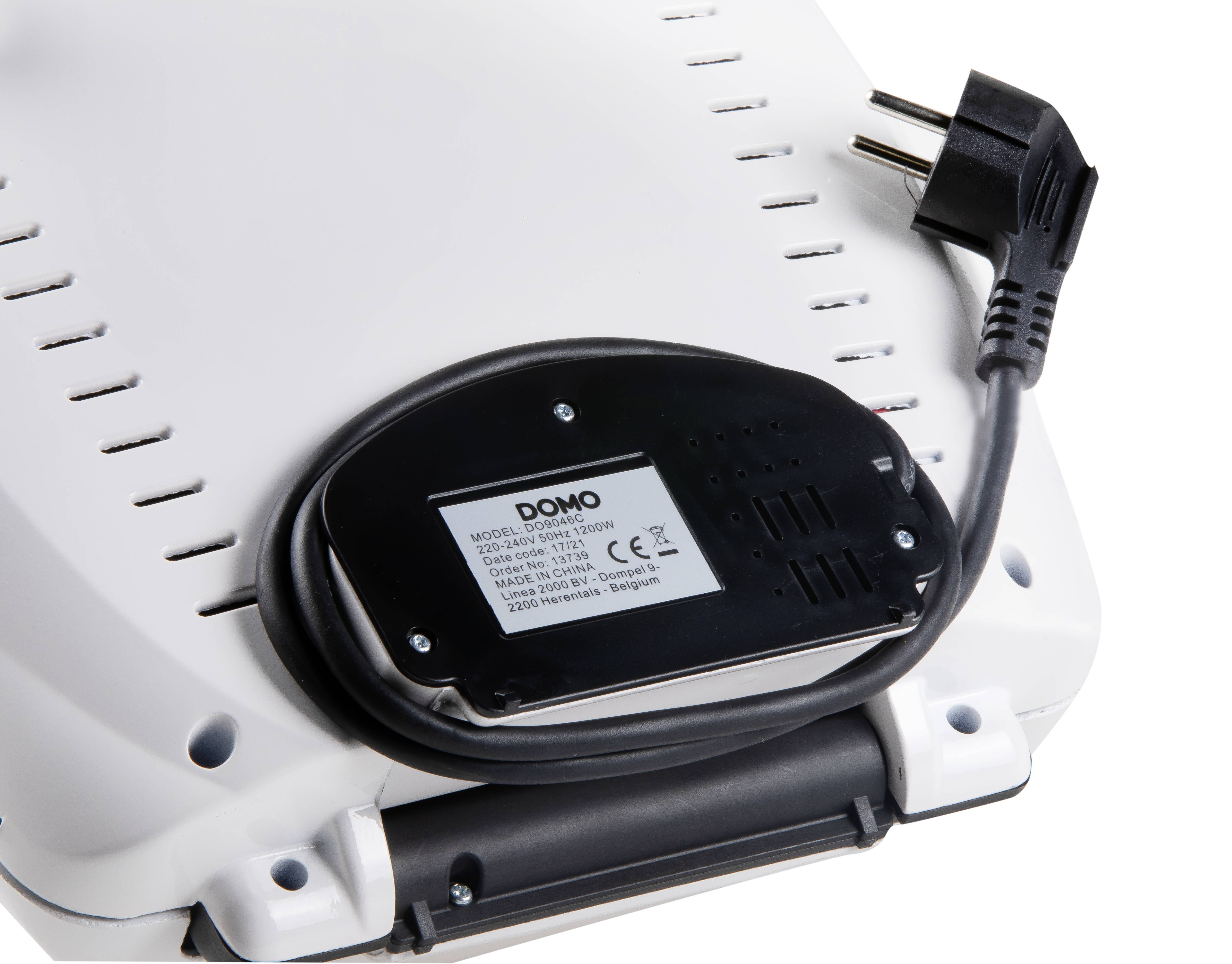 DOMO Sandwich-Toaster Antihaftbeschichtung Weiß