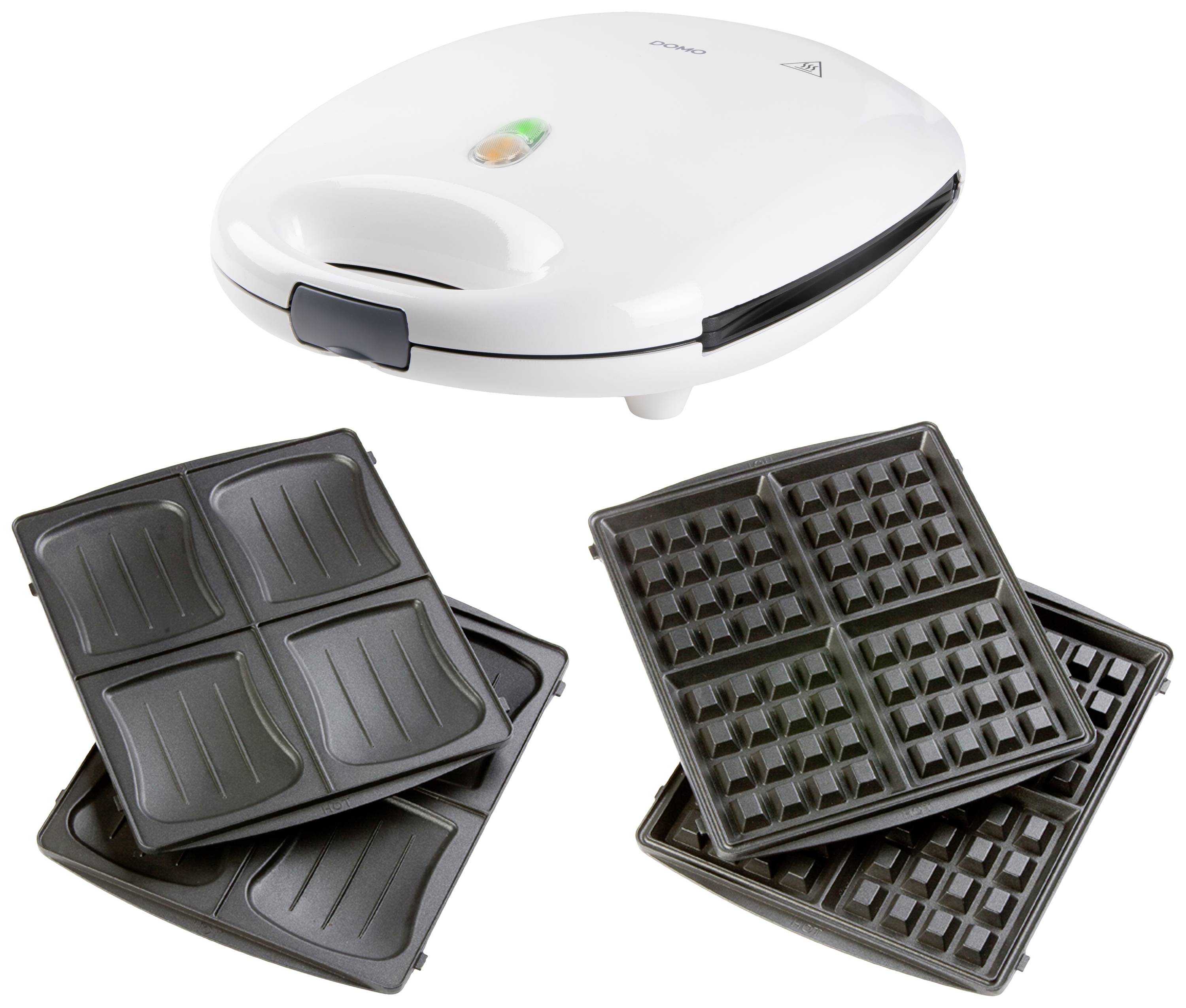 DOMO Sandwich-Toaster Antihaftbeschichtung Weiß