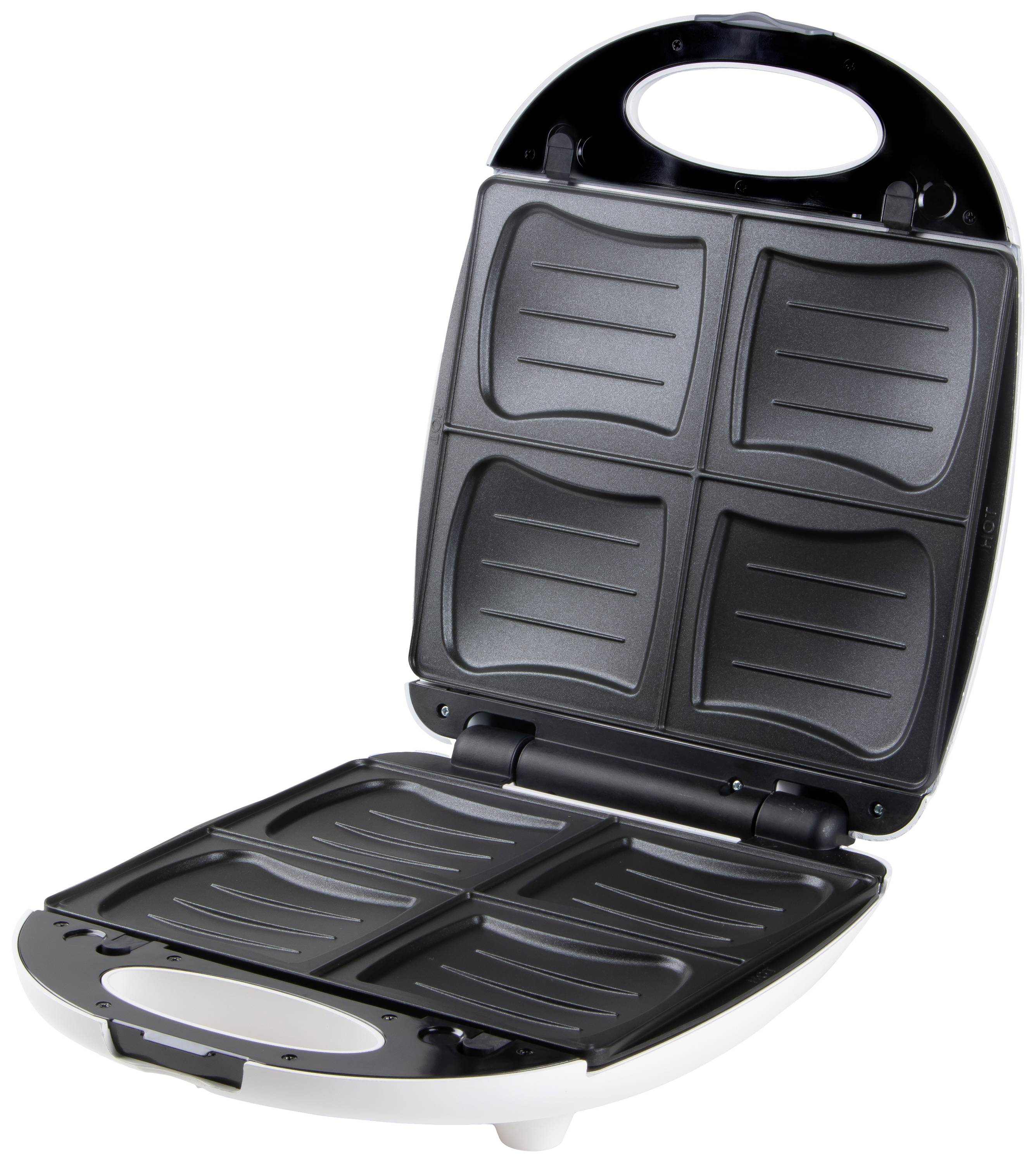 DOMO Sandwich-Toaster Antihaftbeschichtung Weiß