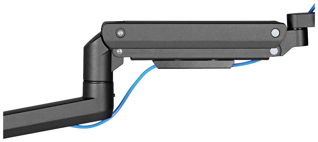 LogiLink BP0169 1fach Monitor-Wandhalterung Schwarz Drehbar, Höhenverstellbar, Neigbar, Rotierbar, Schwenkbar