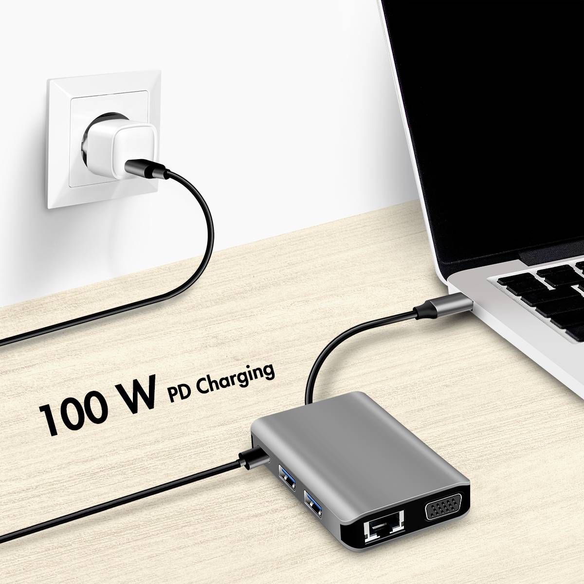 LogiLink USB-C® Dockingstation UA0410 Passend für Marke Dockingstations: Universal USB-C® Power Delivery