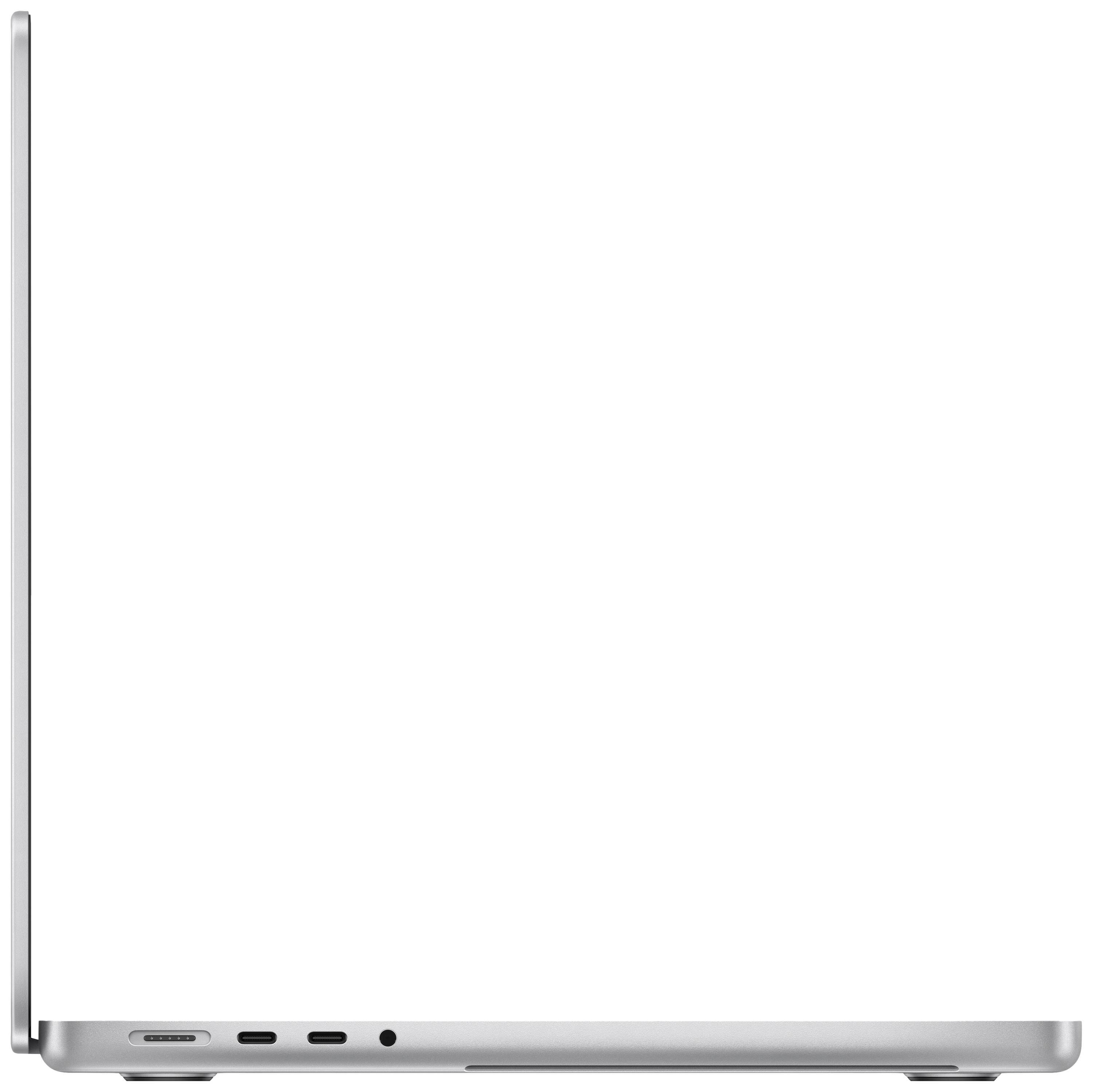 Apple MacBook Pro 14 (M3, 2023) 36.1 cm (14.2 Zoll) 8 GB RAM 512 GB SSD 8‑Core CPU 10-Core GPU Silber MR7J3D/A