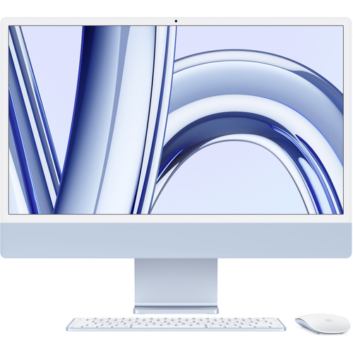Apple iMac 24 Retina 4.5K (M3, 2023) 61cm (24 Zoll) Blau M3 8-Core CPU 8GB RAM 256GB SSD M3 8-Core GPU MQRC3D/A