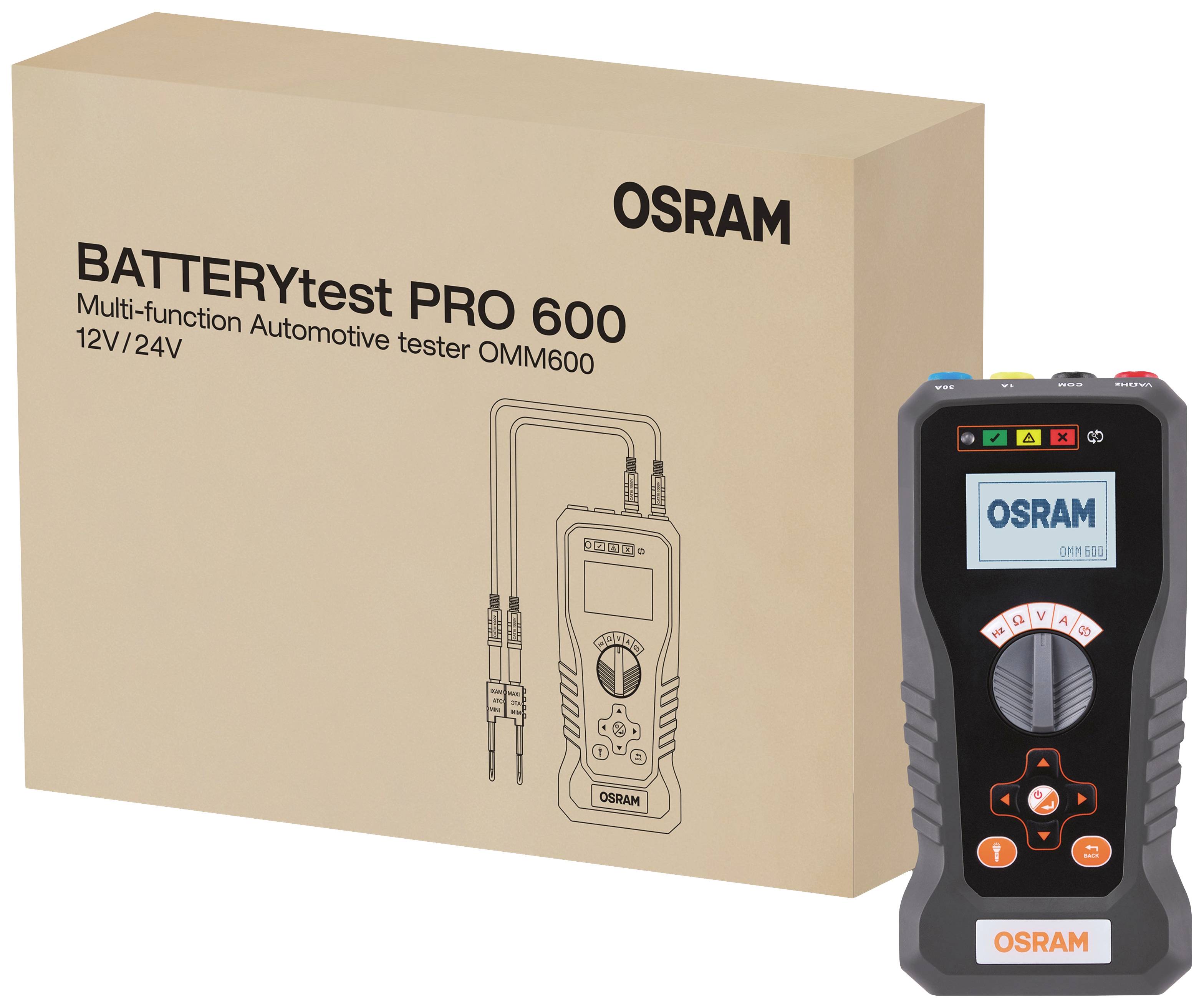 OSRAM BATTERYtest PRO 600 Spannungsprüfer / Prüflampe OMM600 Passend für (Auto-Marke): Universal