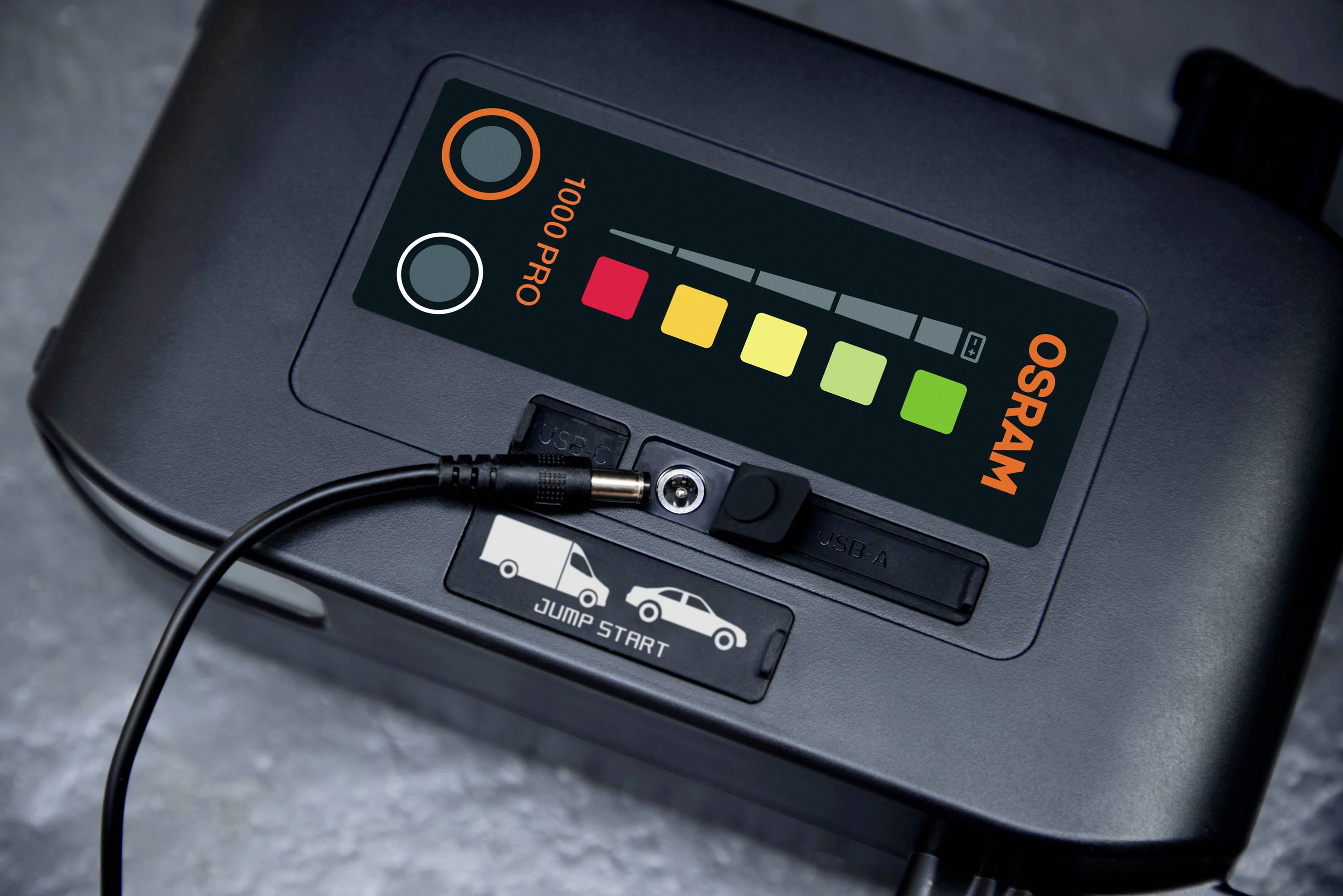 Osram Automotive Schnellstartsystem BATTERYstart PRO 1000 OEBSPL1000 Starthilfestrom (12 V)=1000A USB-Steckdose 2x