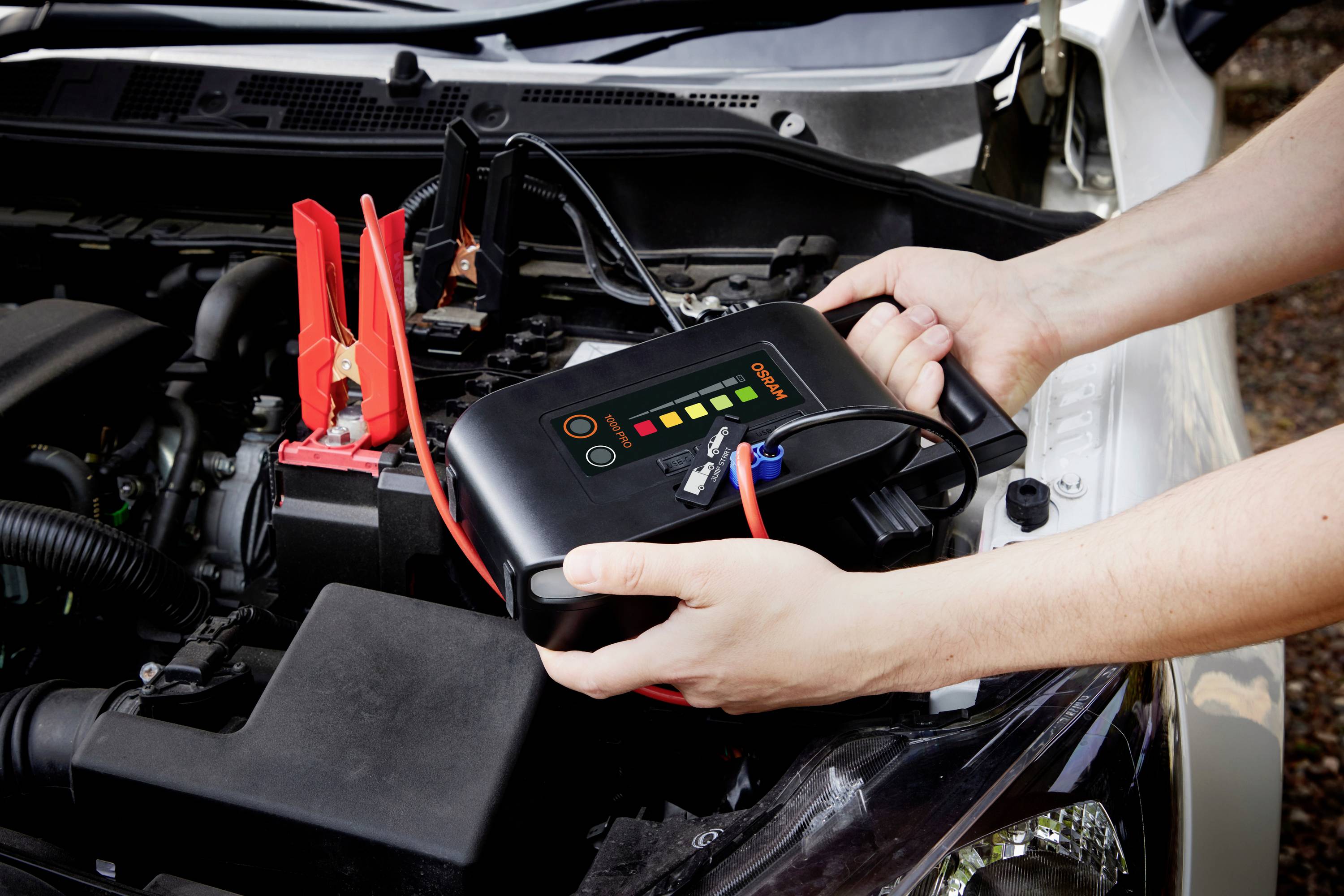 Osram Automotive Schnellstartsystem BATTERYstart PRO 1000 OEBSPL1000 Starthilfestrom (12 V)=1000A USB-Steckdose 2x