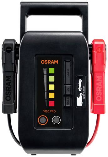 OSRAM Schnellstartsystem BATTERYstart PRO 1000 OEBSPL1000 Starthilfestrom (12 V)=1000A USB-Steckdose